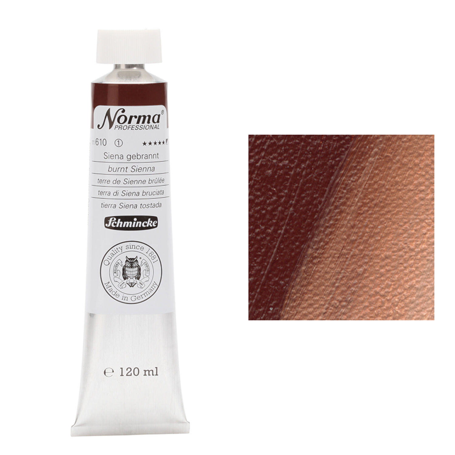 SALE Schmincke Norma Prof. 120 ml, Siena gebrannt