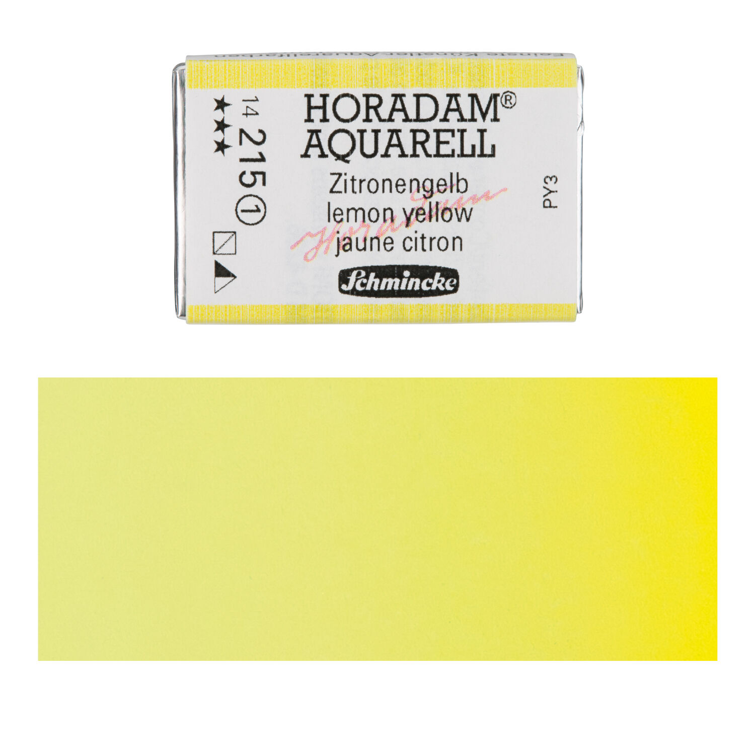 Horadam Aquarell, Zitronengelb 1/1 N�pfchen