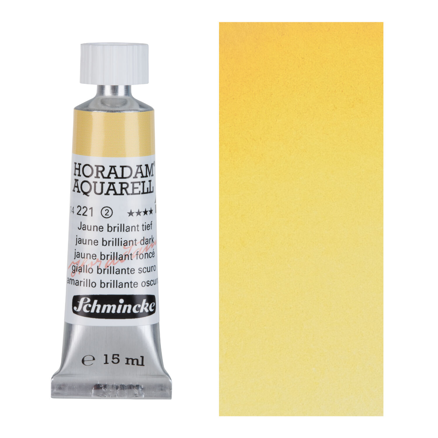 HORADAM AQUARELL, Jaune brillant tief, Tube 15 ml