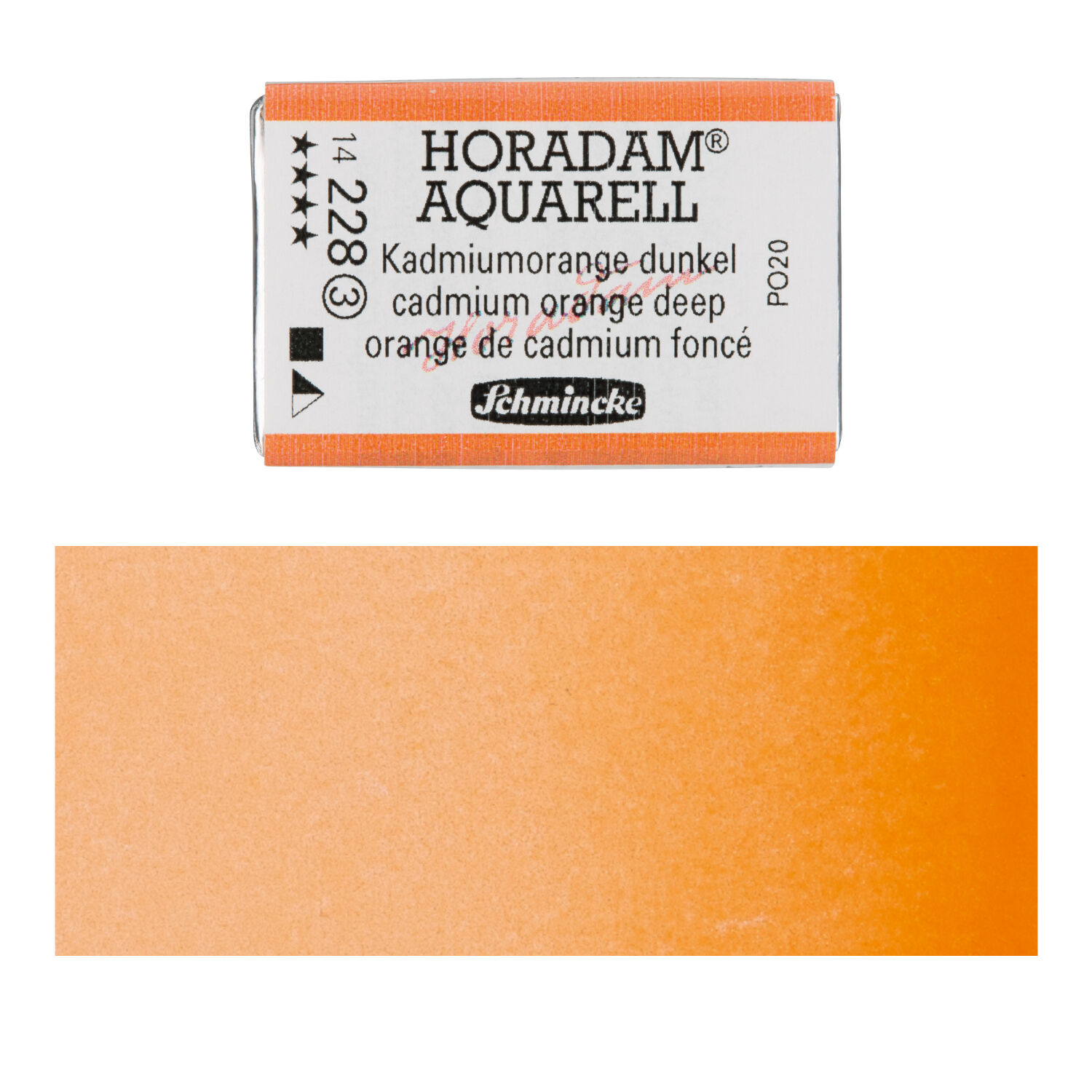 Horadam Aquarell Kadmiumorange dunkel 1/1 N�pfchen