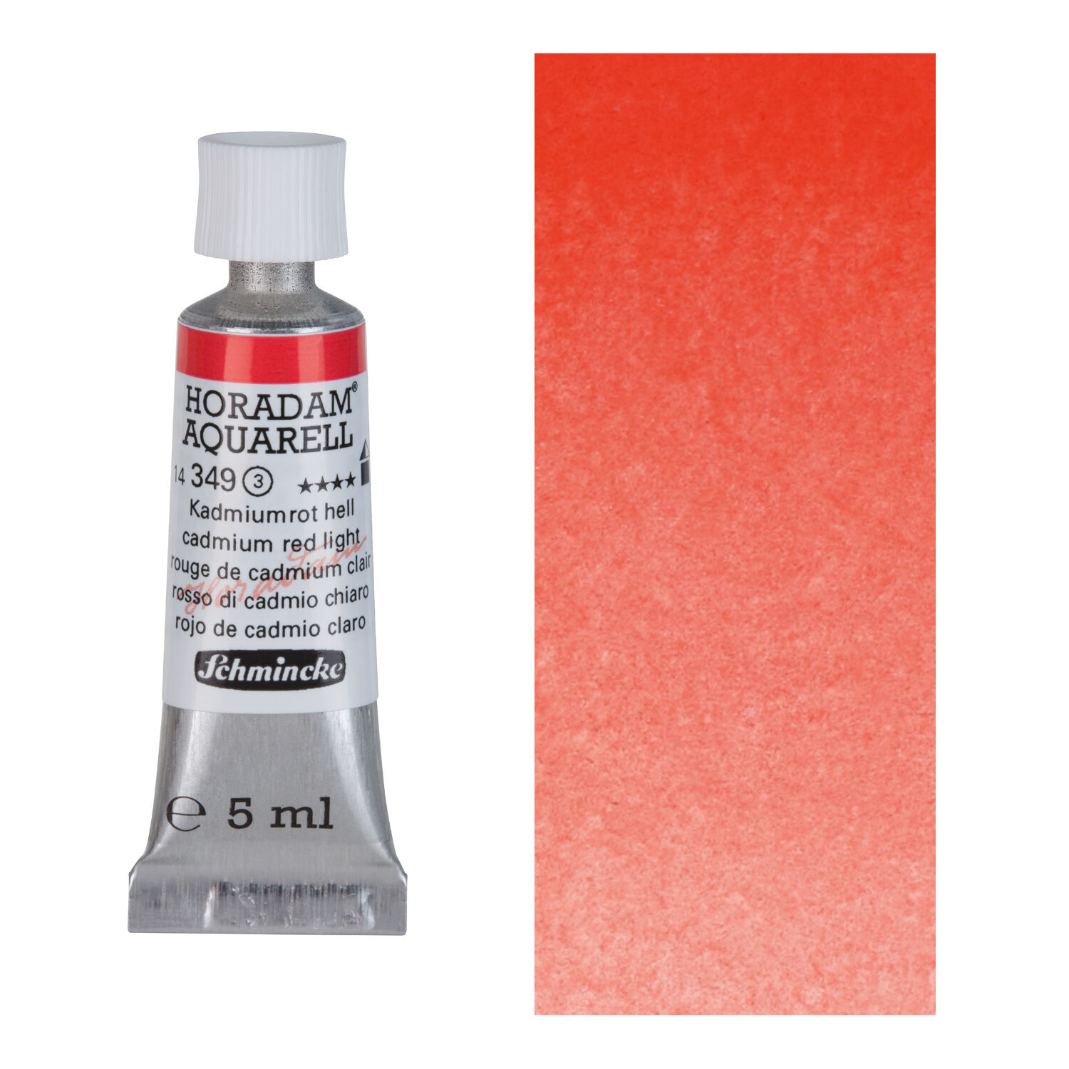 HORADAM AQUARELL, Kadmiumrot hell, Tube, 5 ml