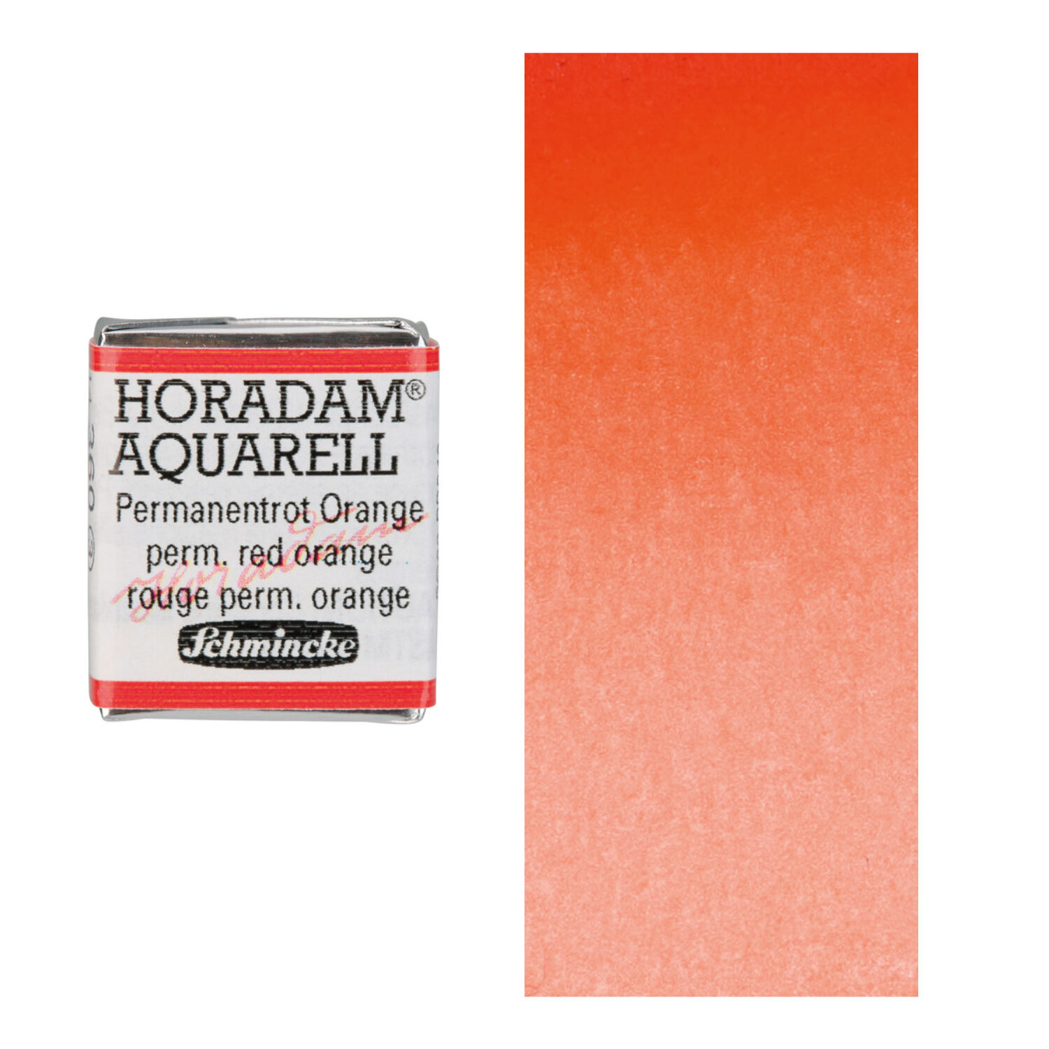 Horadam Aquarell 1/2 N�pfchen, Permanentrot orange
