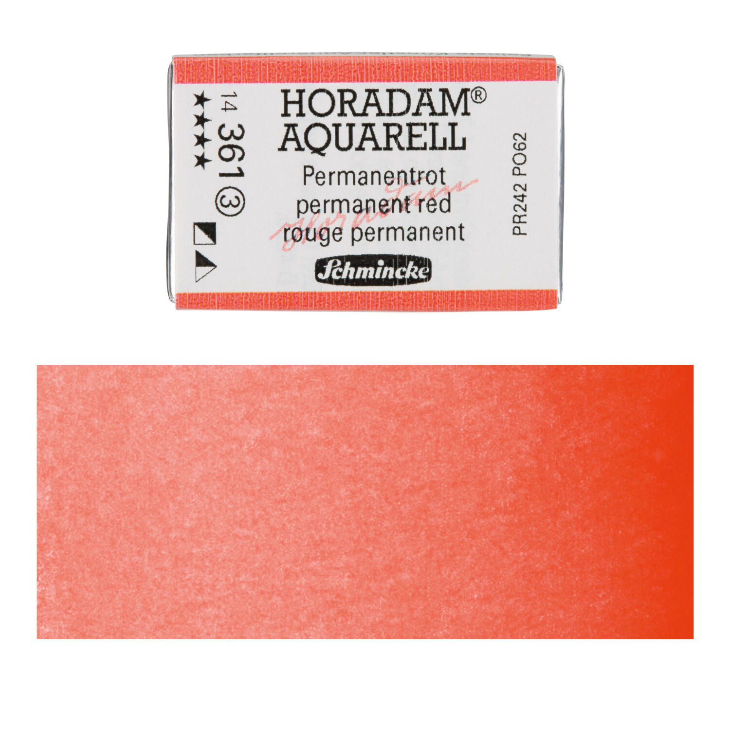 Horadam Aquarell, Permanentrot 1/1 N�pfchen