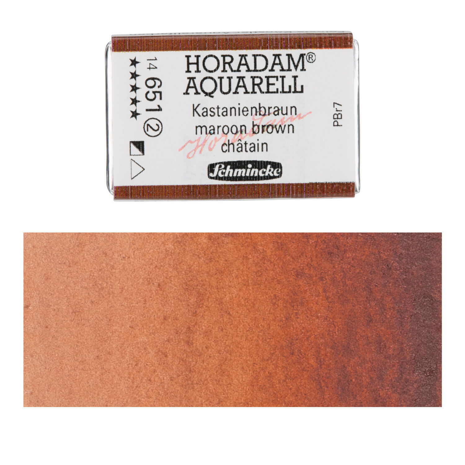 Horadam Aquarell, Kastanienbraun 1/1 N�pfchen