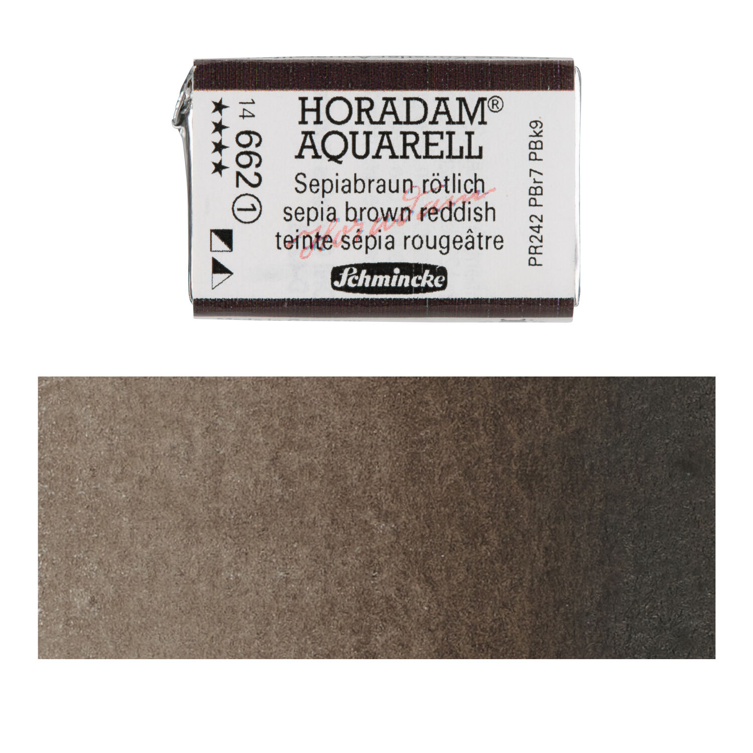 Horadam Aquarell Sepiabraun r�tlich 1/1 N�pfchen