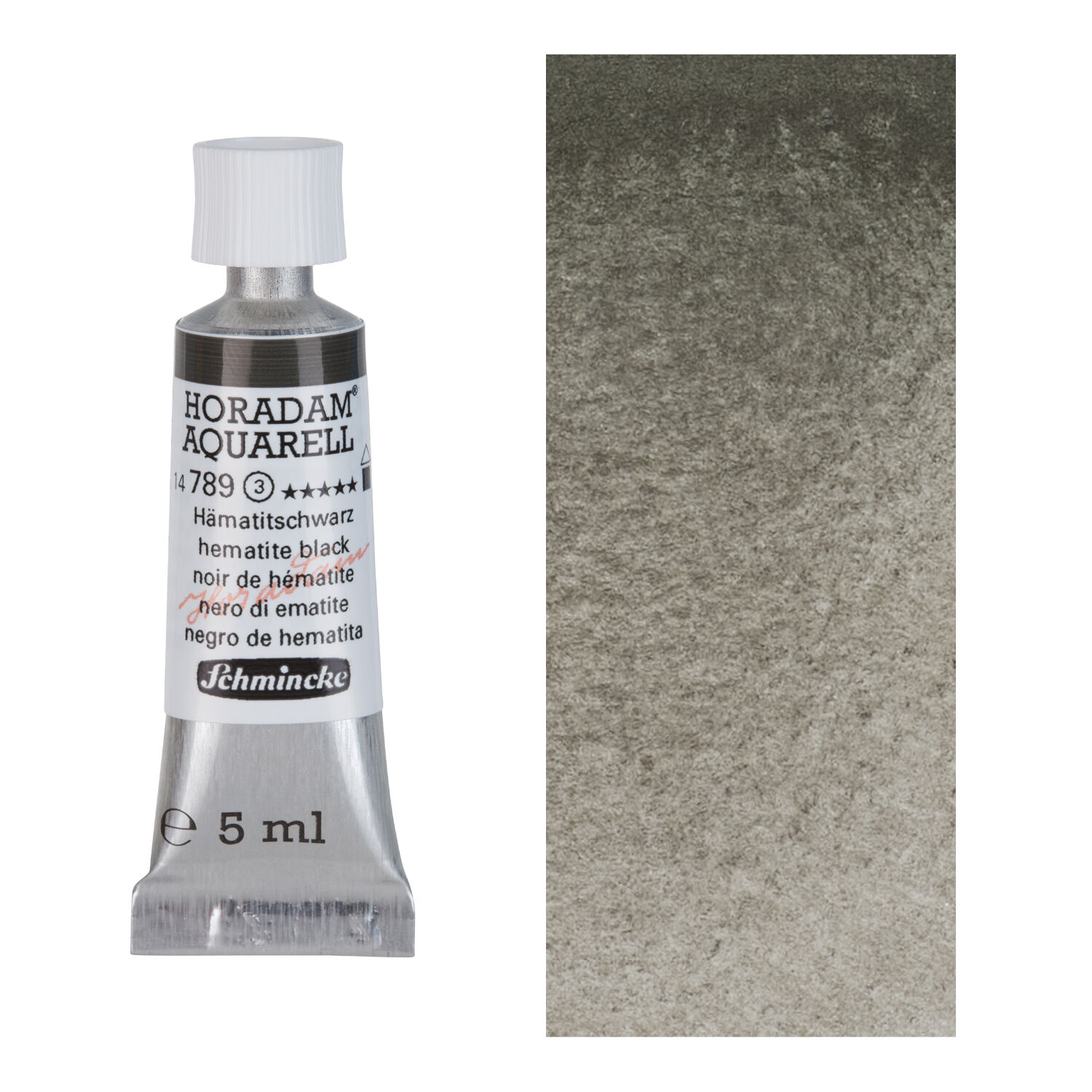 HORADAM AQUARELL, H�matitschwarz, Tube 5ml