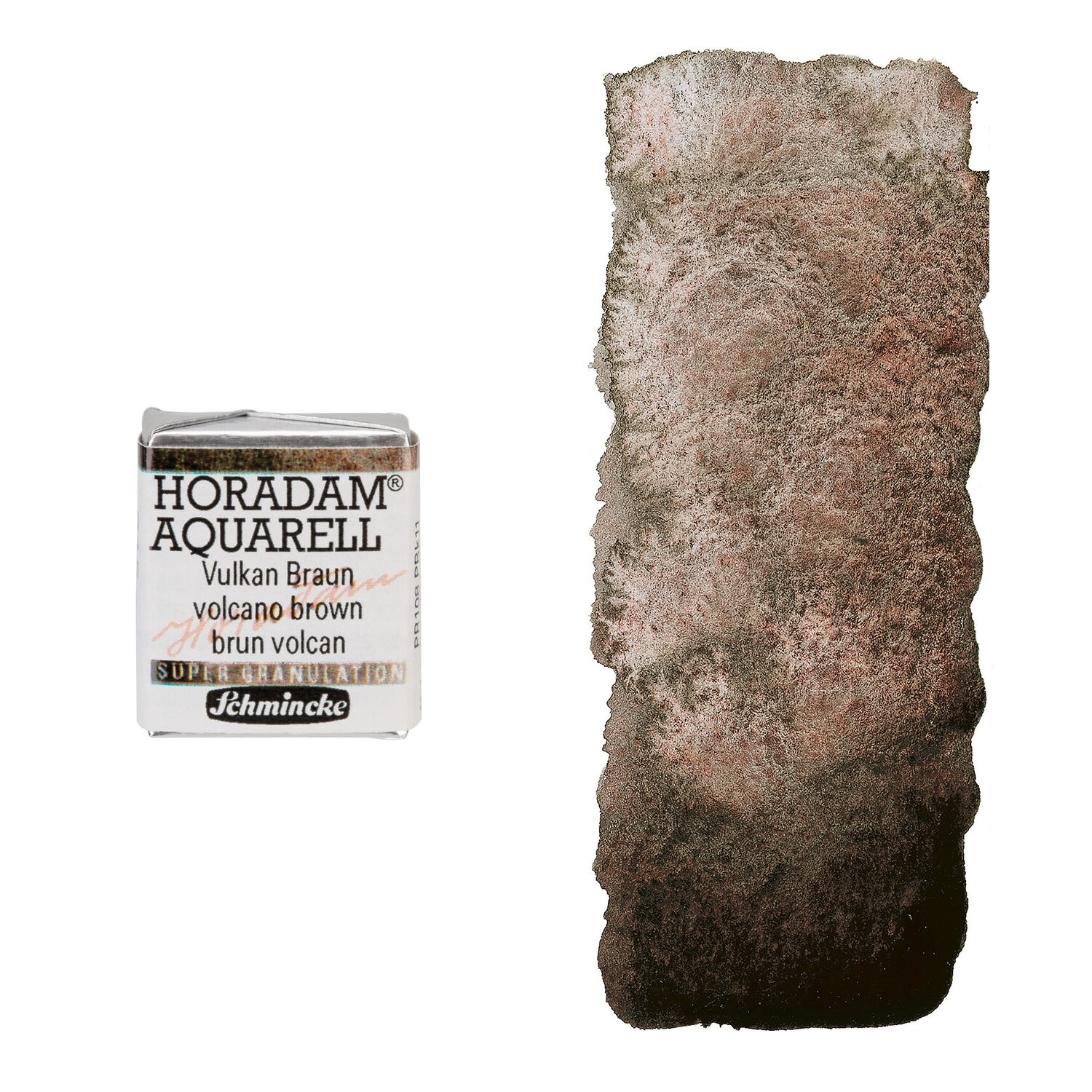 NEU Horadam Aquarell Super Granulation, 1/2 N�pfchen, Vulkan Braun
