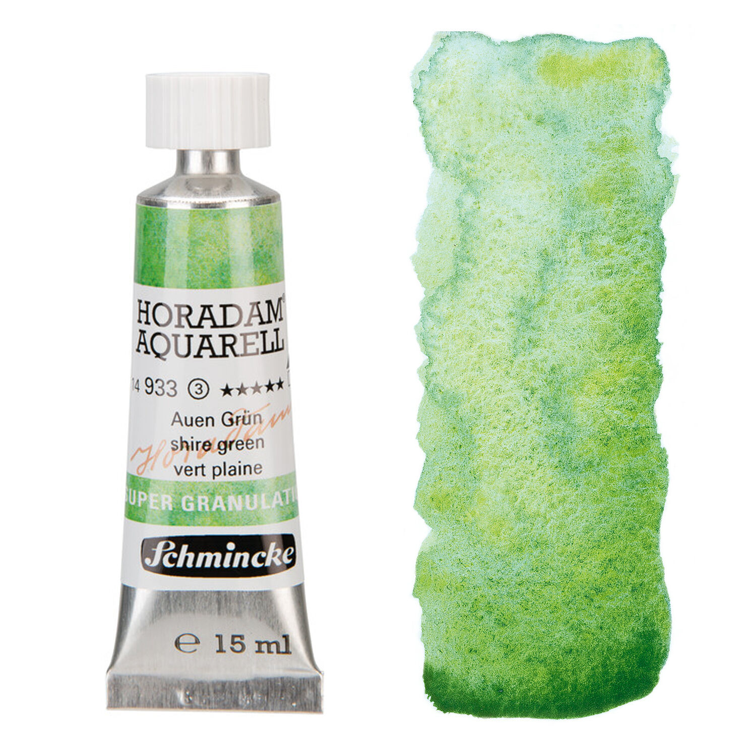 NEU Horadam Aquarell Super Granulation, Tube 15ml, Auen Gr�n