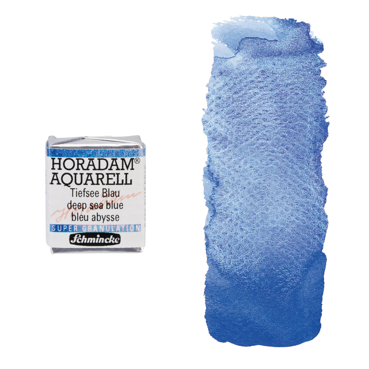 NEU Horadam Aquarell Super Granulation, 1/2 N�pfchen, Tiefsee Blau