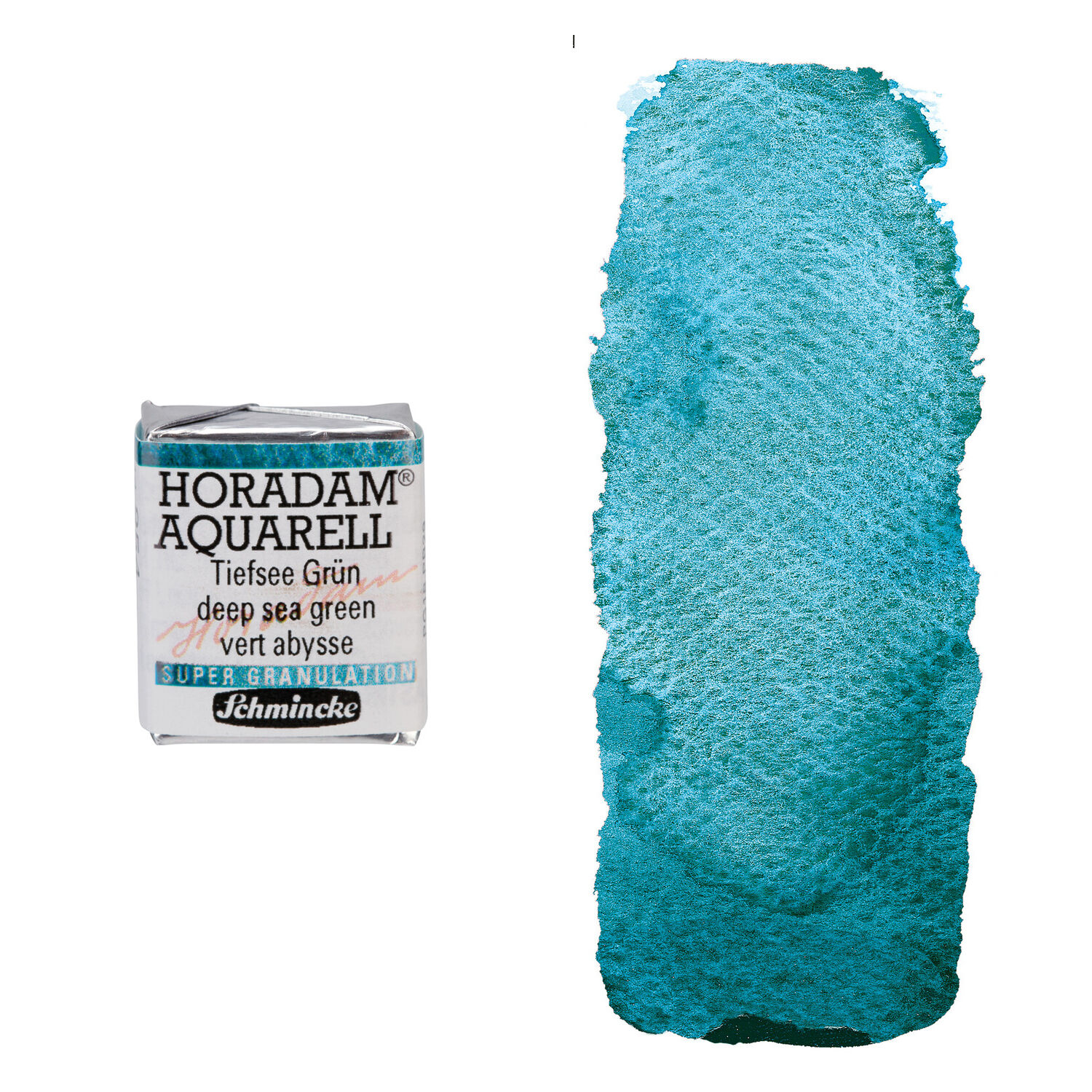NEU Horadam Aquarell Super Granulation, 1/2 N�pfchen, Tiefsee Gr�n