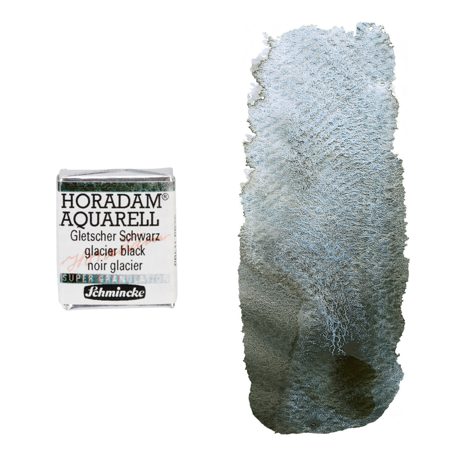 NEU Horadam Aquarell Super Granulation, 1/2 N�pfchen, Gletscher Schwarz