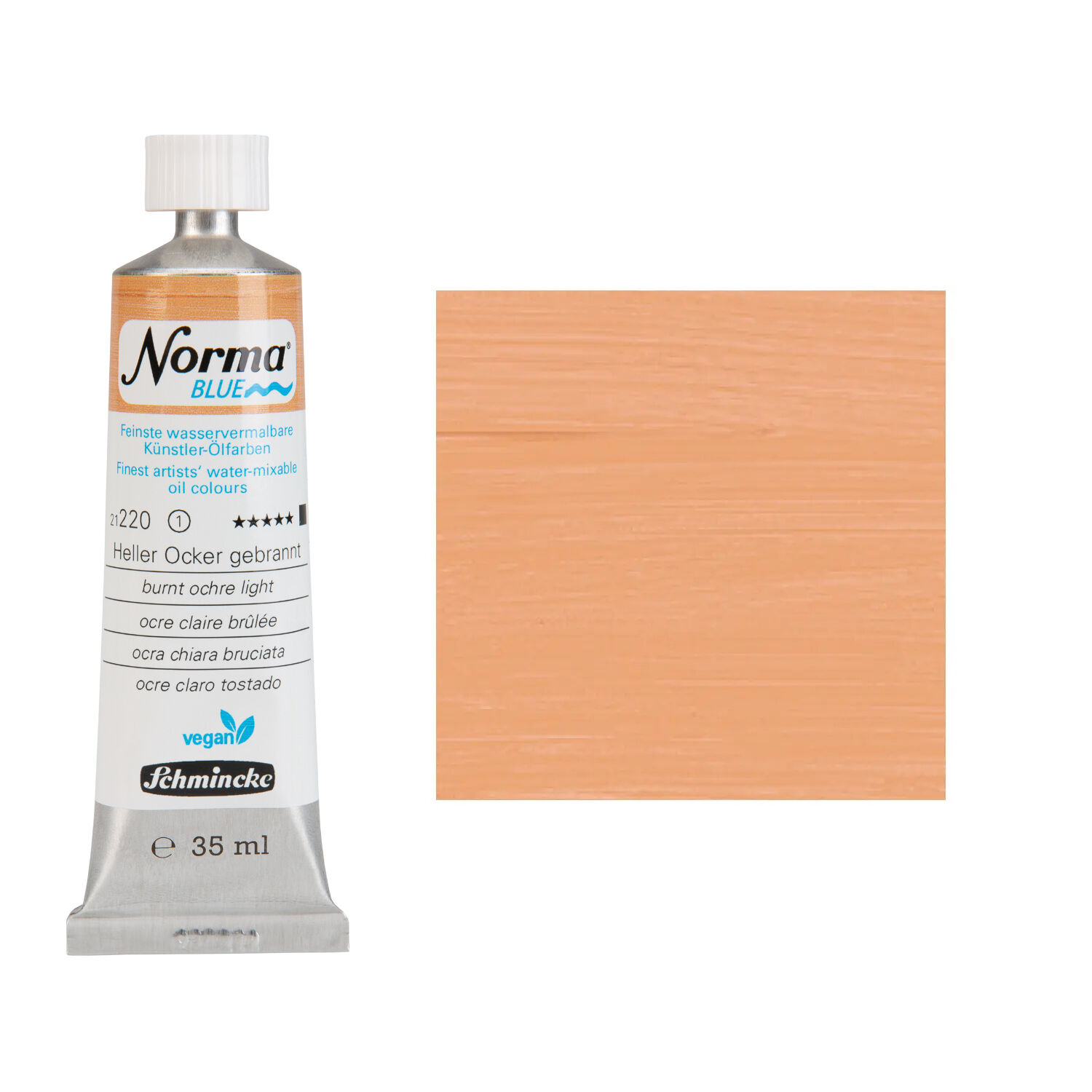 NEU Schmincke Norma BLUE, wasservermalbare �lfarbe, 35 ml, Heller Ocker gebrannt