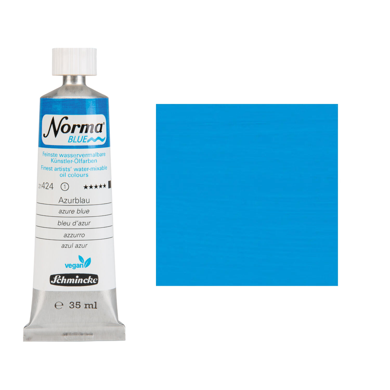 NEU Schmincke Norma BLUE, wasservermalbare �lfarbe, 35 ml, Azurblau