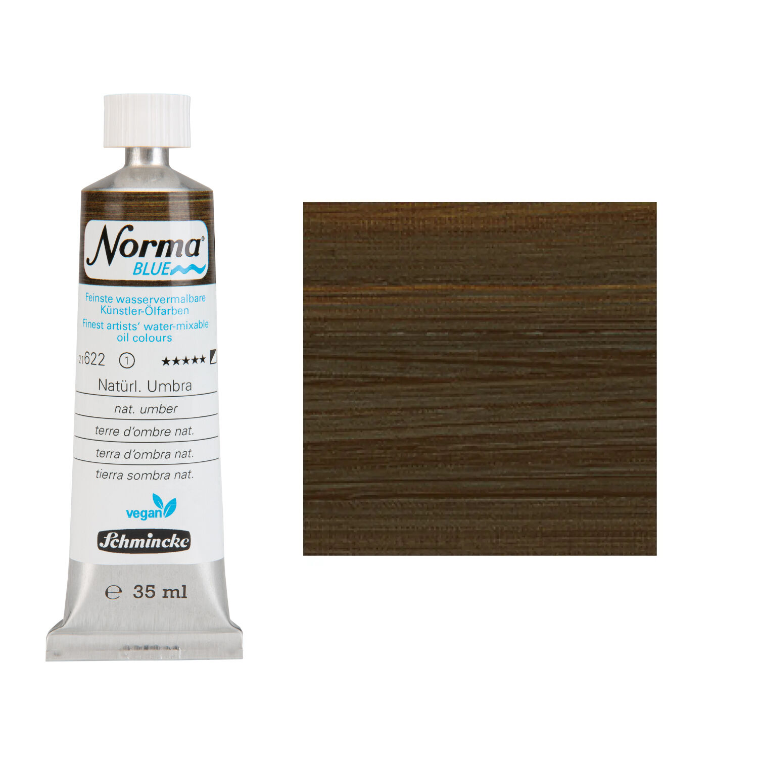 NEU Schmincke Norma BLUE, wasservermalbare �lfarbe, 35 ml, Nat�rlich Umbra