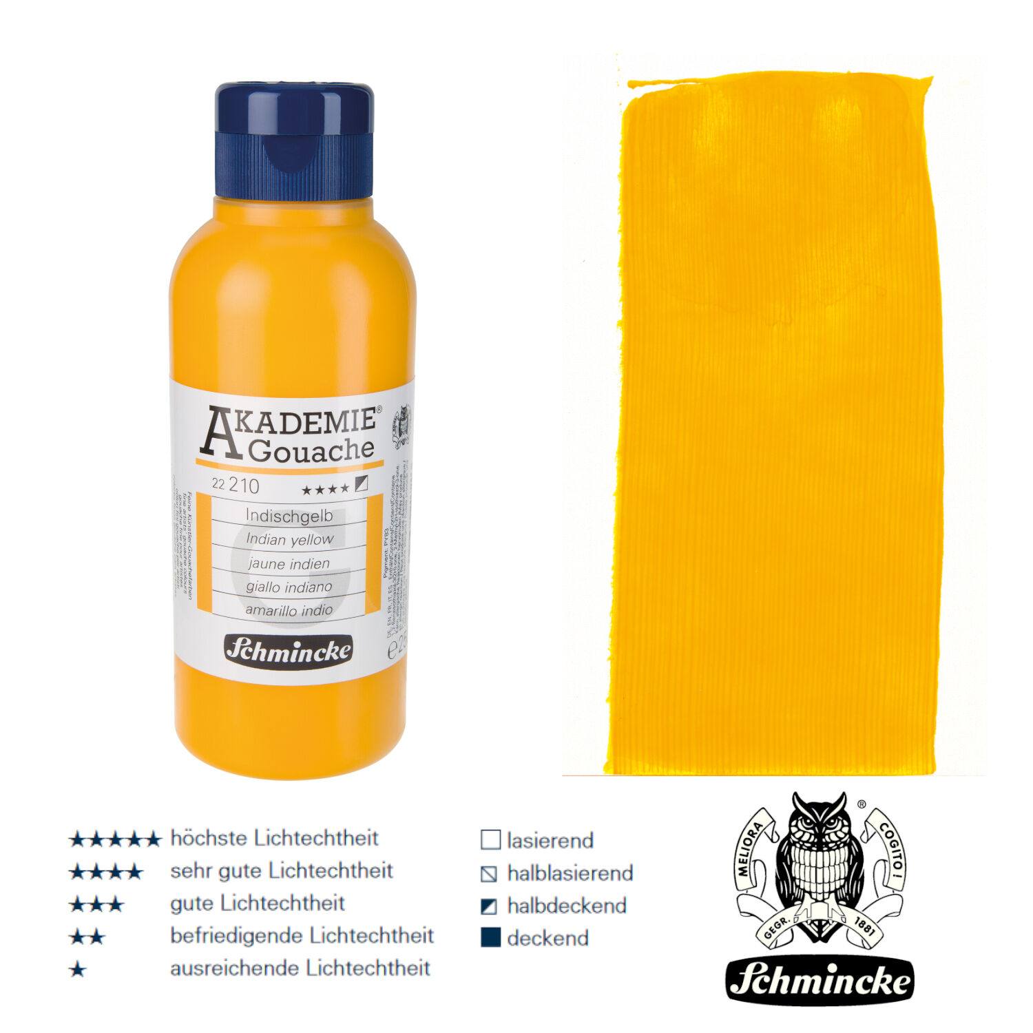 SALE Schmincke Akademie Gouache, 250ml Indischgelb