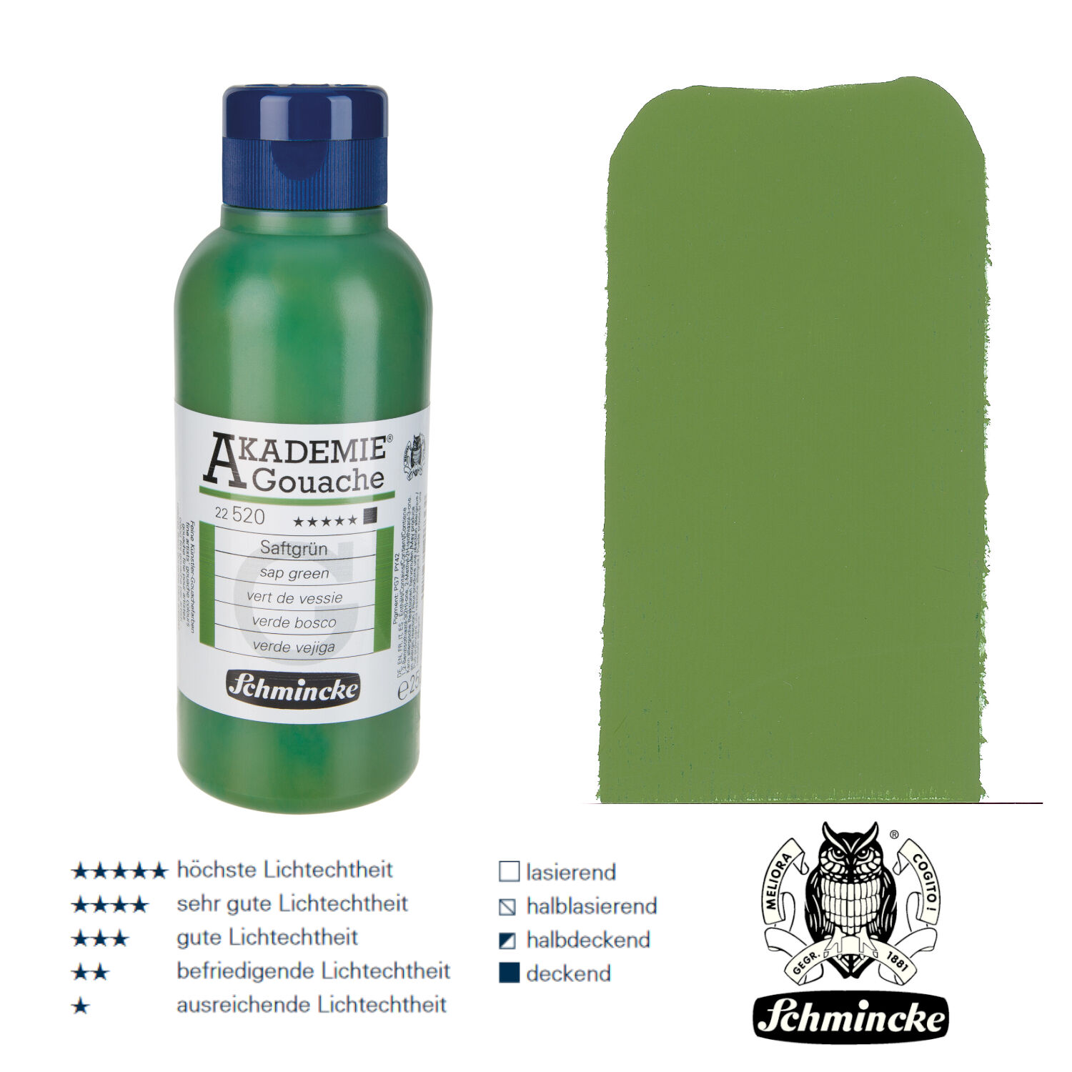 SALE Schmincke Akademie Gouache, 250ml Saftgr�n
