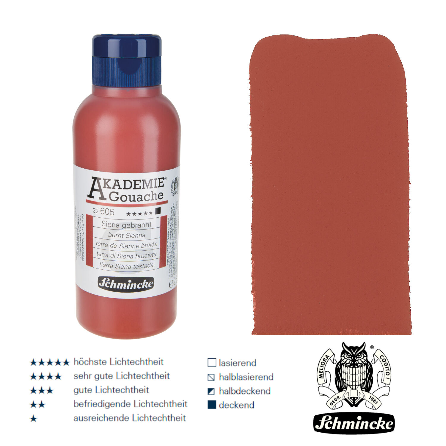 SALE Schmincke Akademie Gouache, 250ml Siena gebrannt
