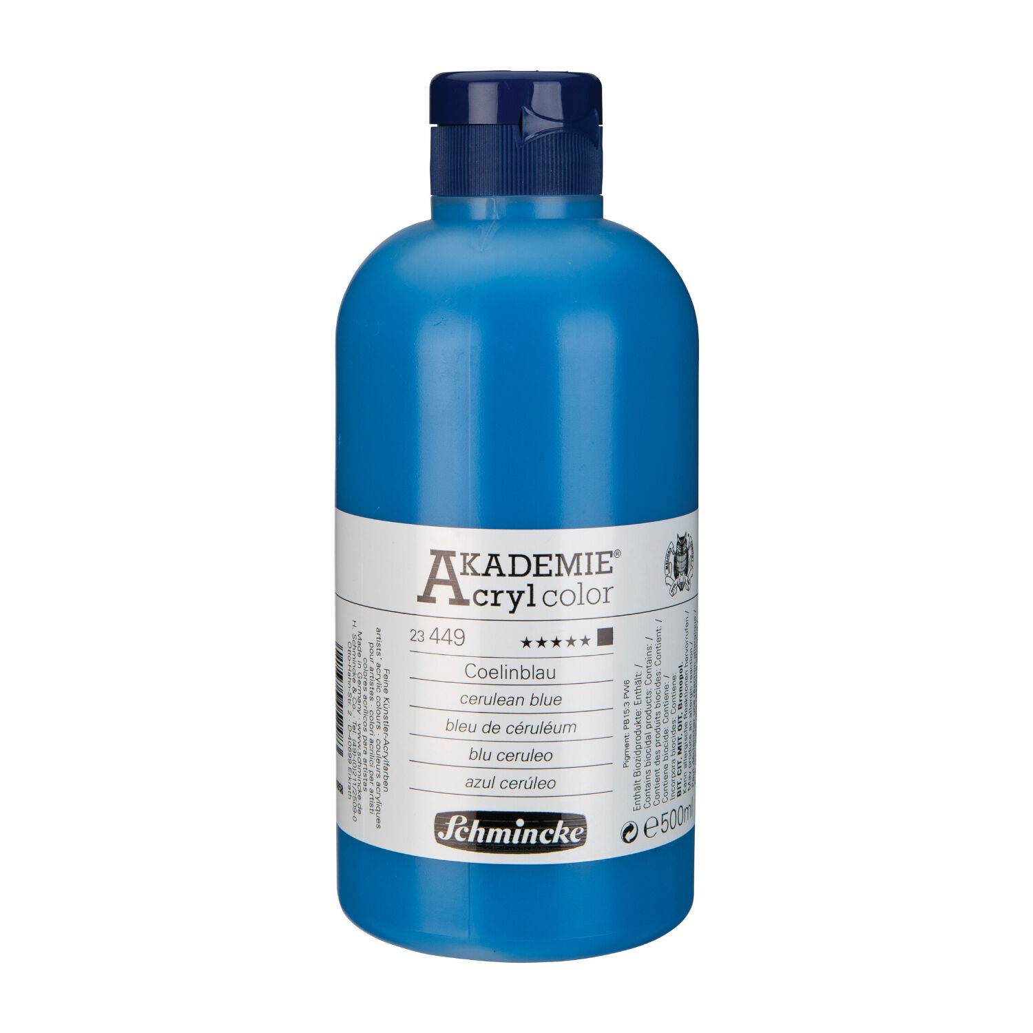 SALE Akademie-Acryl 500ml, Coelinblau