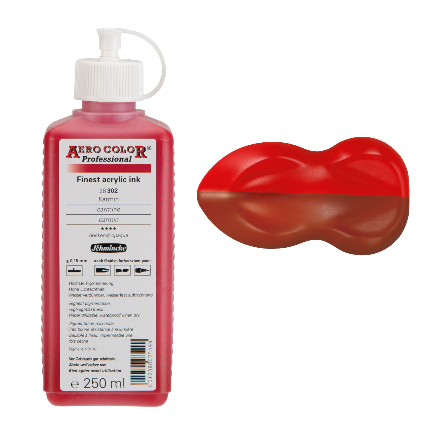 SALE AERO COLOR Airbrushfarbe 250ml Karmin