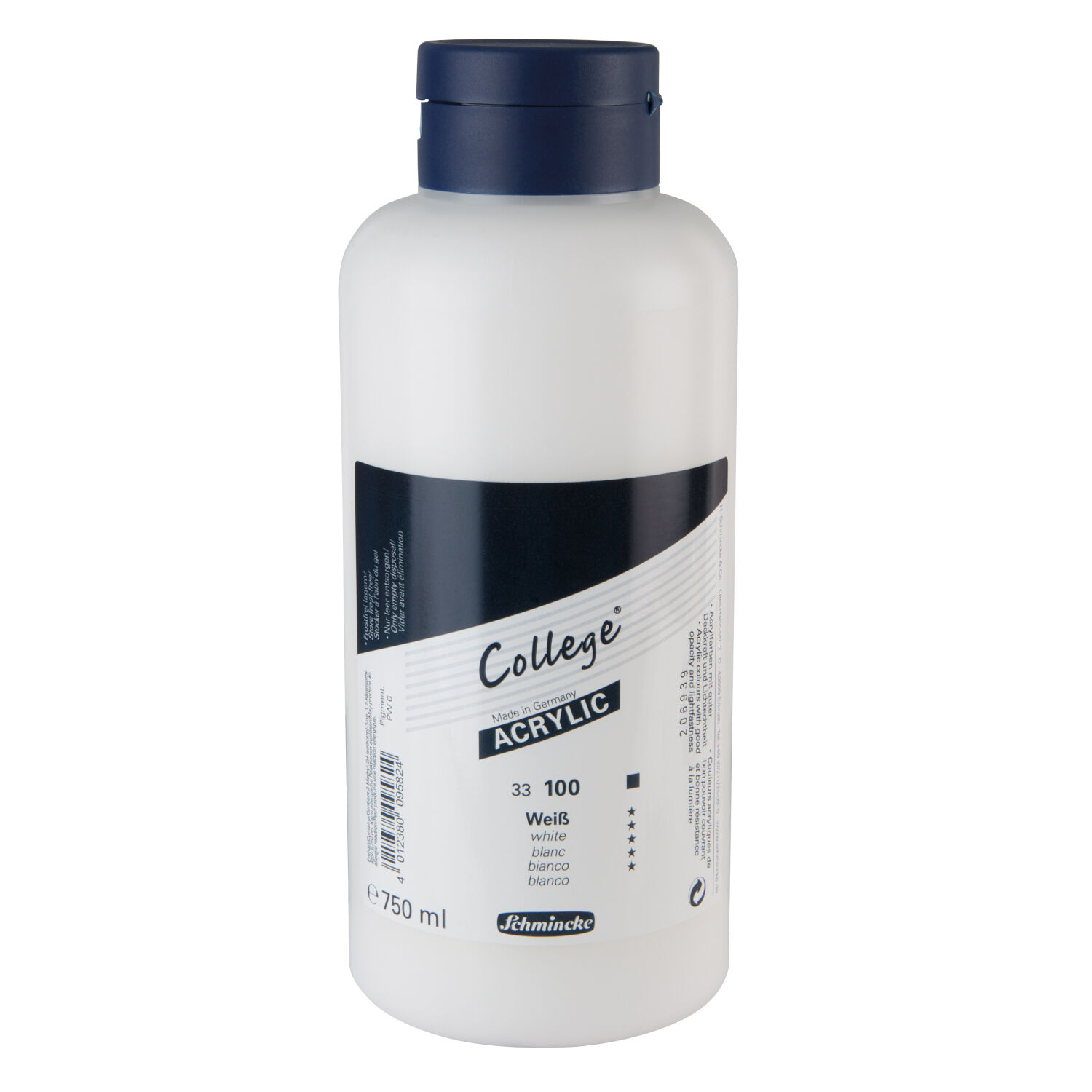 College Acrylic Acrylfarbe, 750ml, Wei�