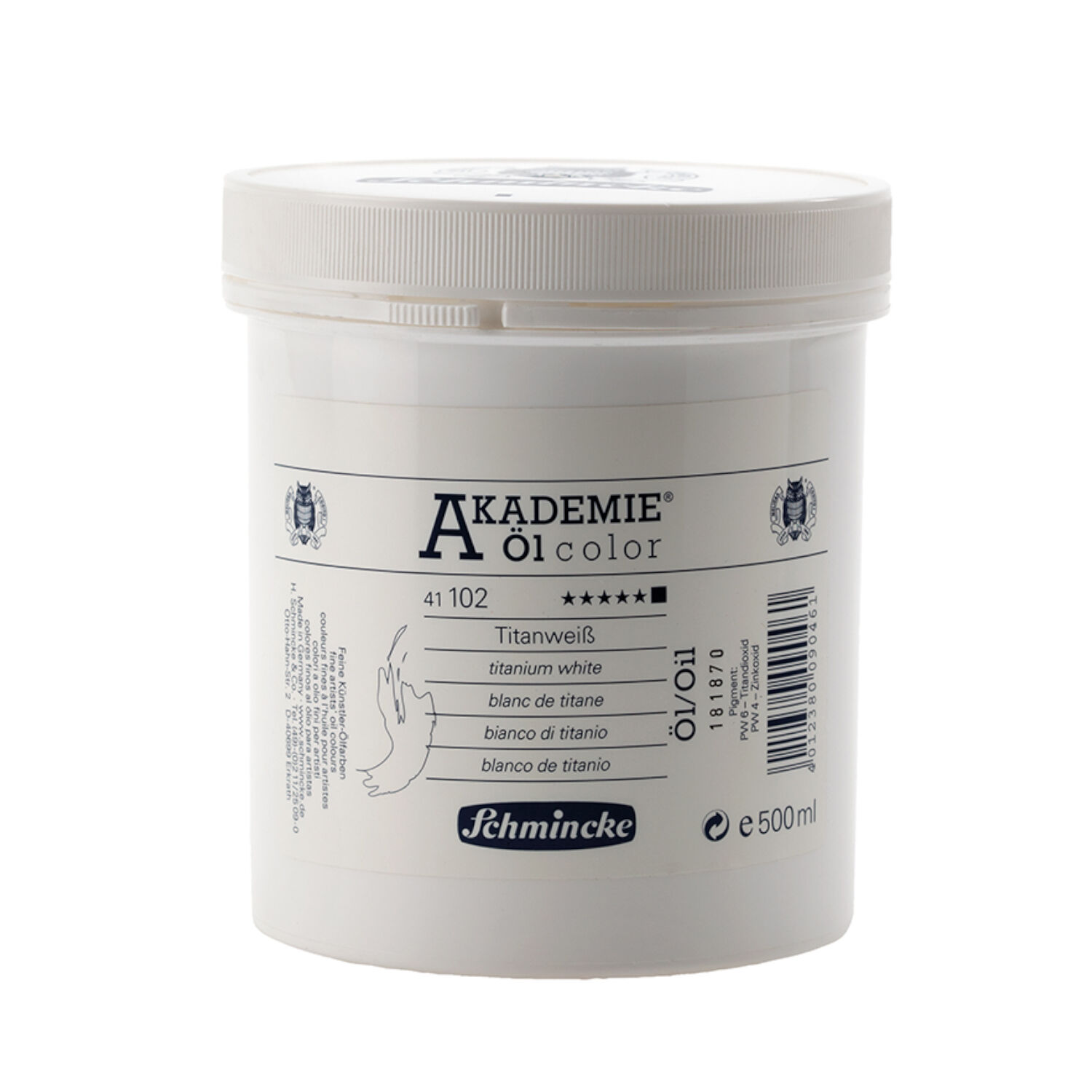 SALE Akademie �l-Color �lmalfarbe 500ml, Titanwei�