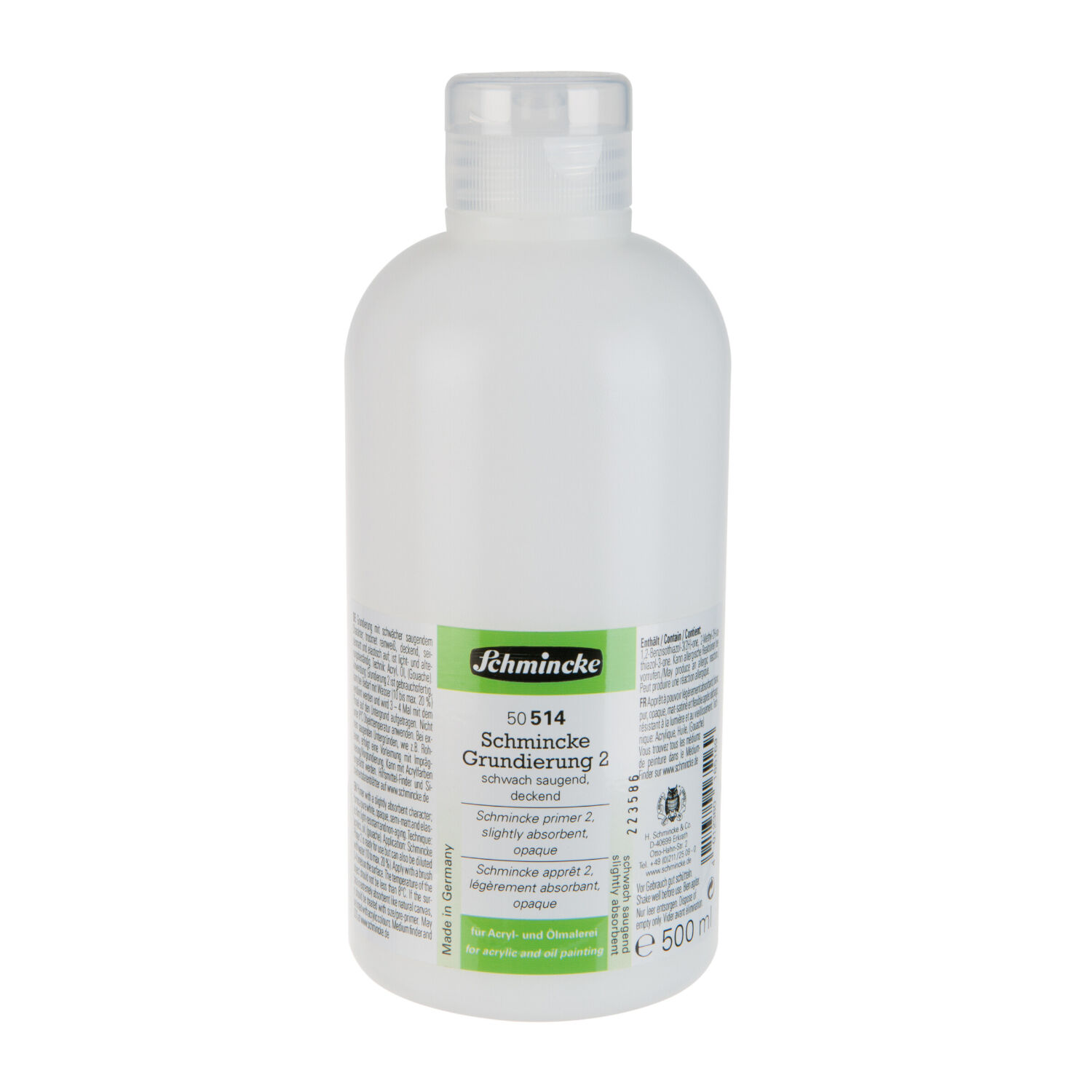 SALE Schmincke Grundierung 2, schwach saugend 500 ml