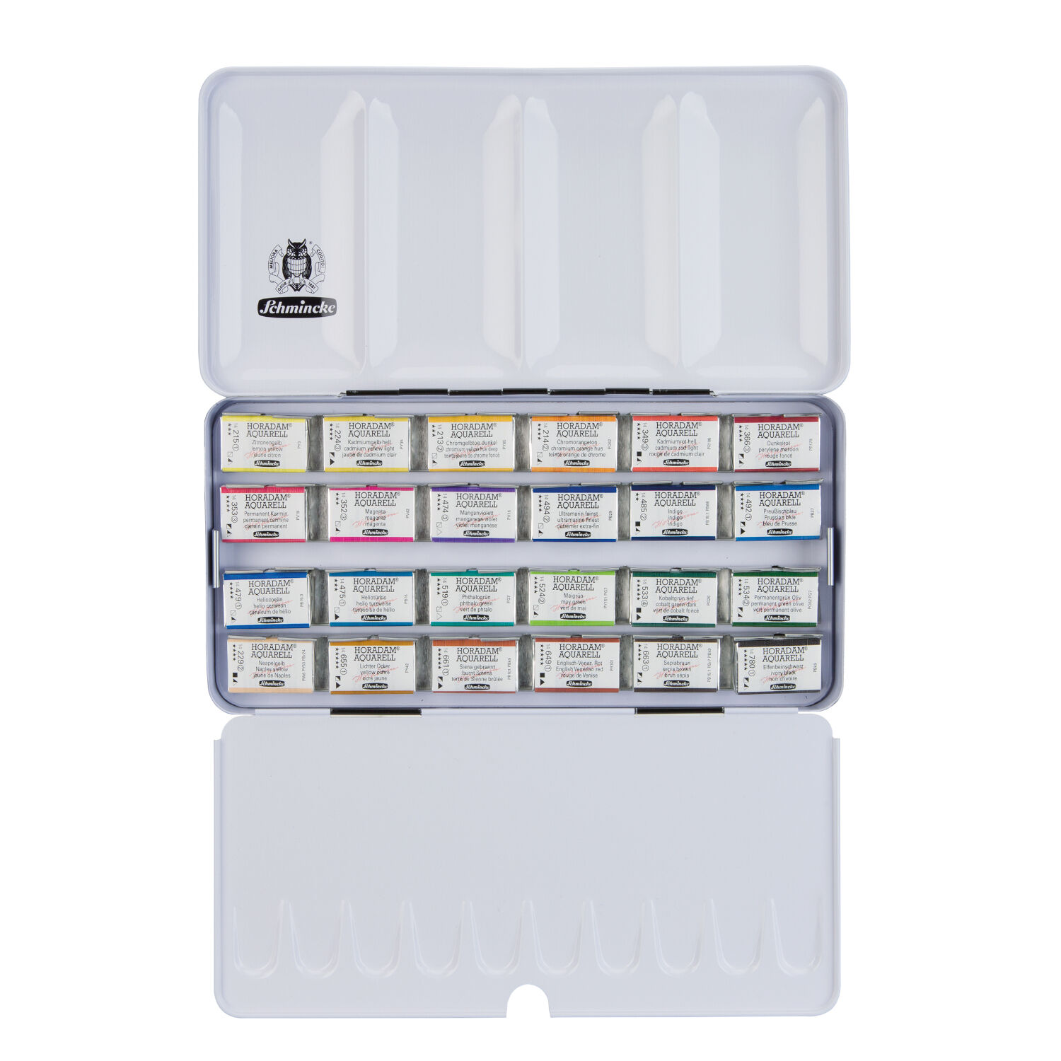 Horadam Aquarellkasten 24 ganze N�pfchen