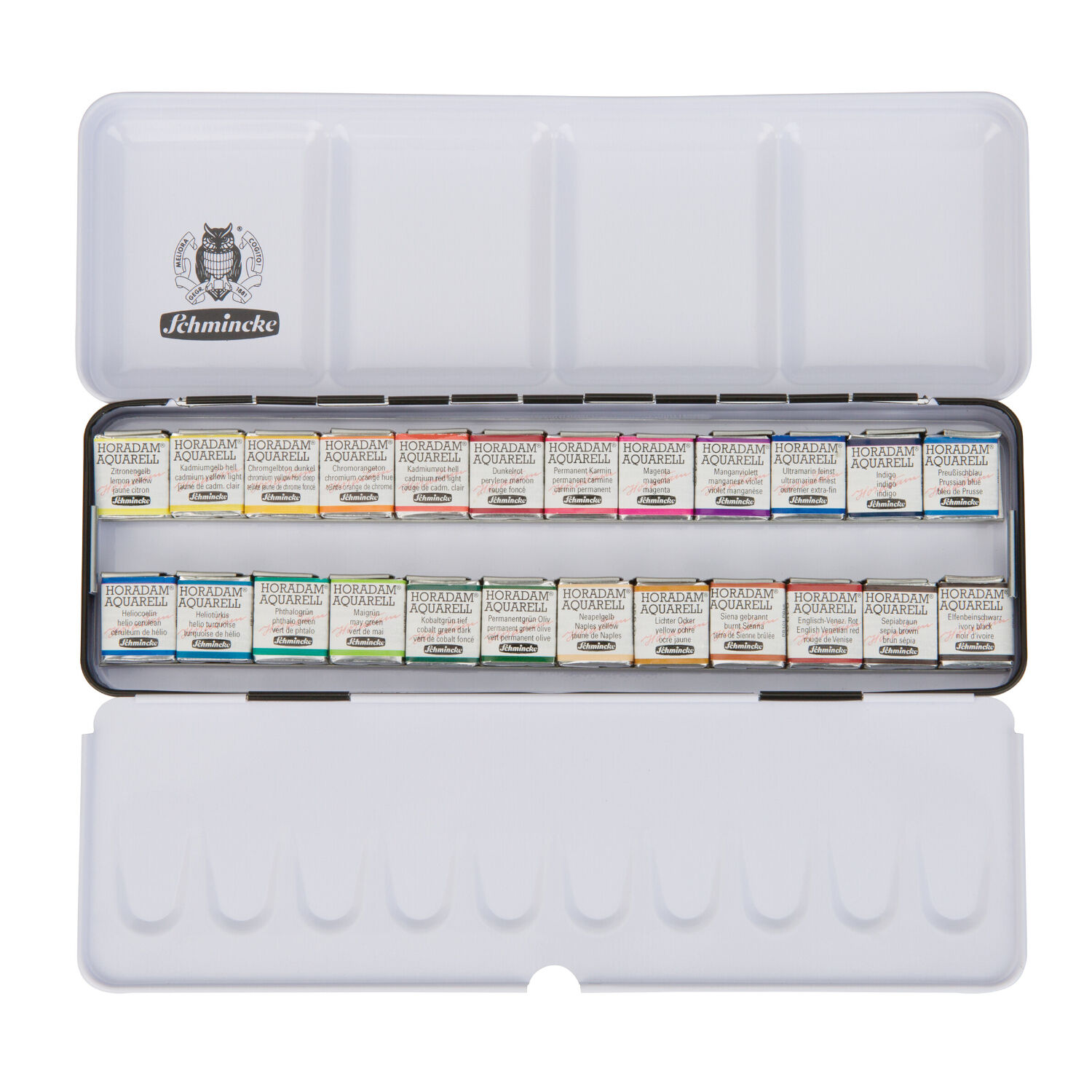 Horadam Aquarellkasten 24 halbe N�pfchen