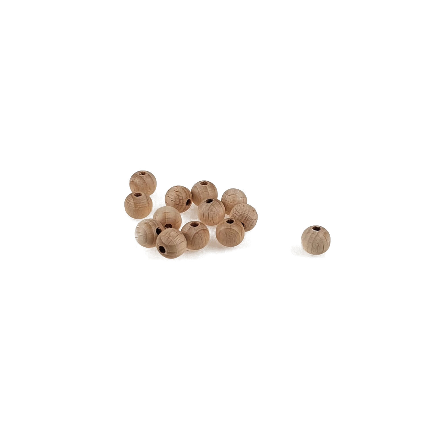Holzkugeln durchgebohrt, Gr��e 10mm, 20 St�ck