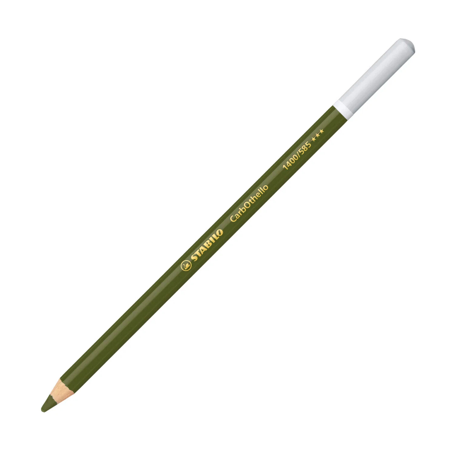STABILO CarbOthello Pastellkreidestift, Einzelstift, Olivgr�n