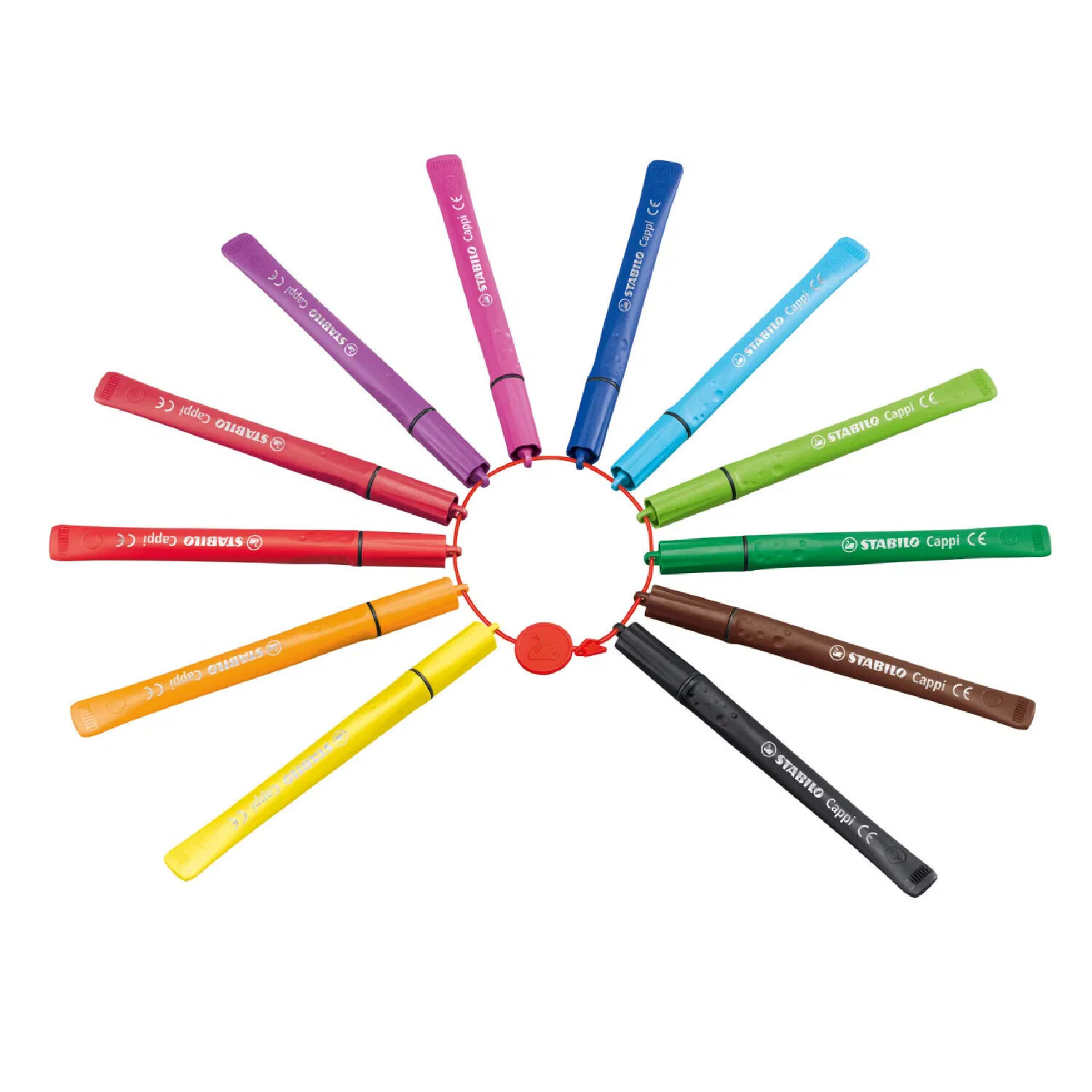 STABILO Filzstift Cappi, mit Kappenring, 12er Etui Bild 3