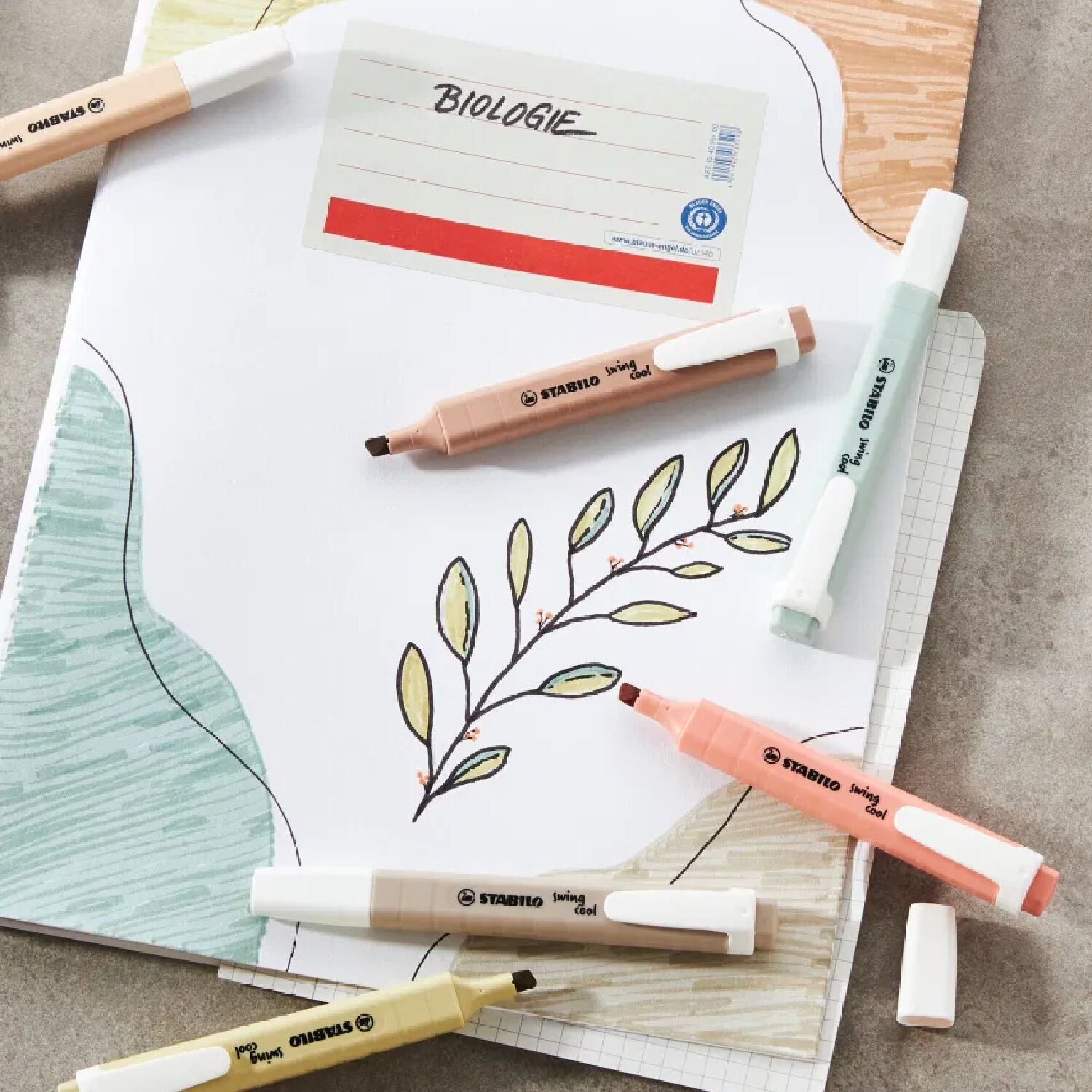 STABILO Textmarker swing cool, NatureCOLORS 4er Etui Bild 4