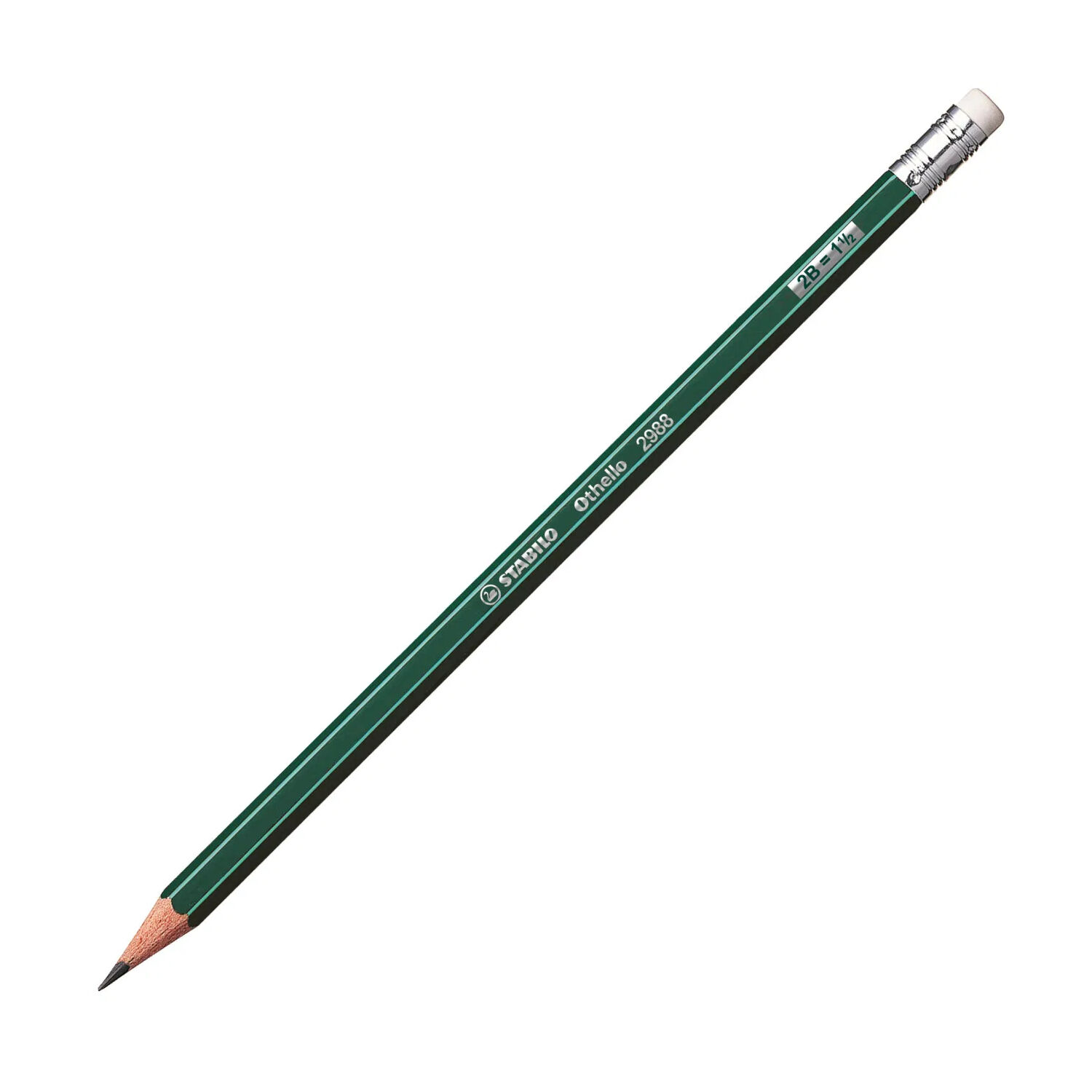 STABILO Bleistift mit Radierer Othello 282, H�rtegrad 2B