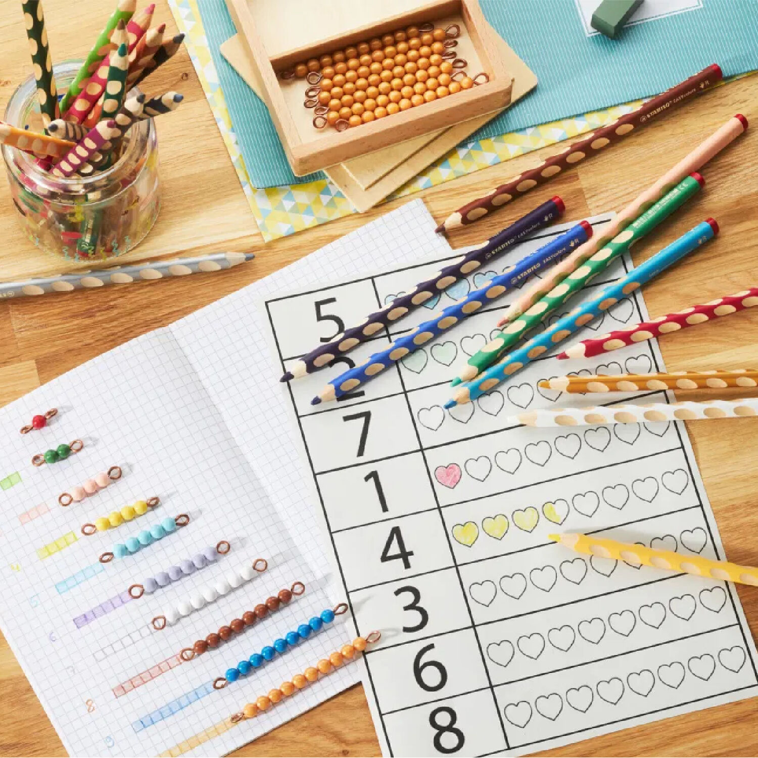 STABILO EASYcolors, Ergonomischer Buntstift f�r Linksh�nder, Wei� Bild 2
