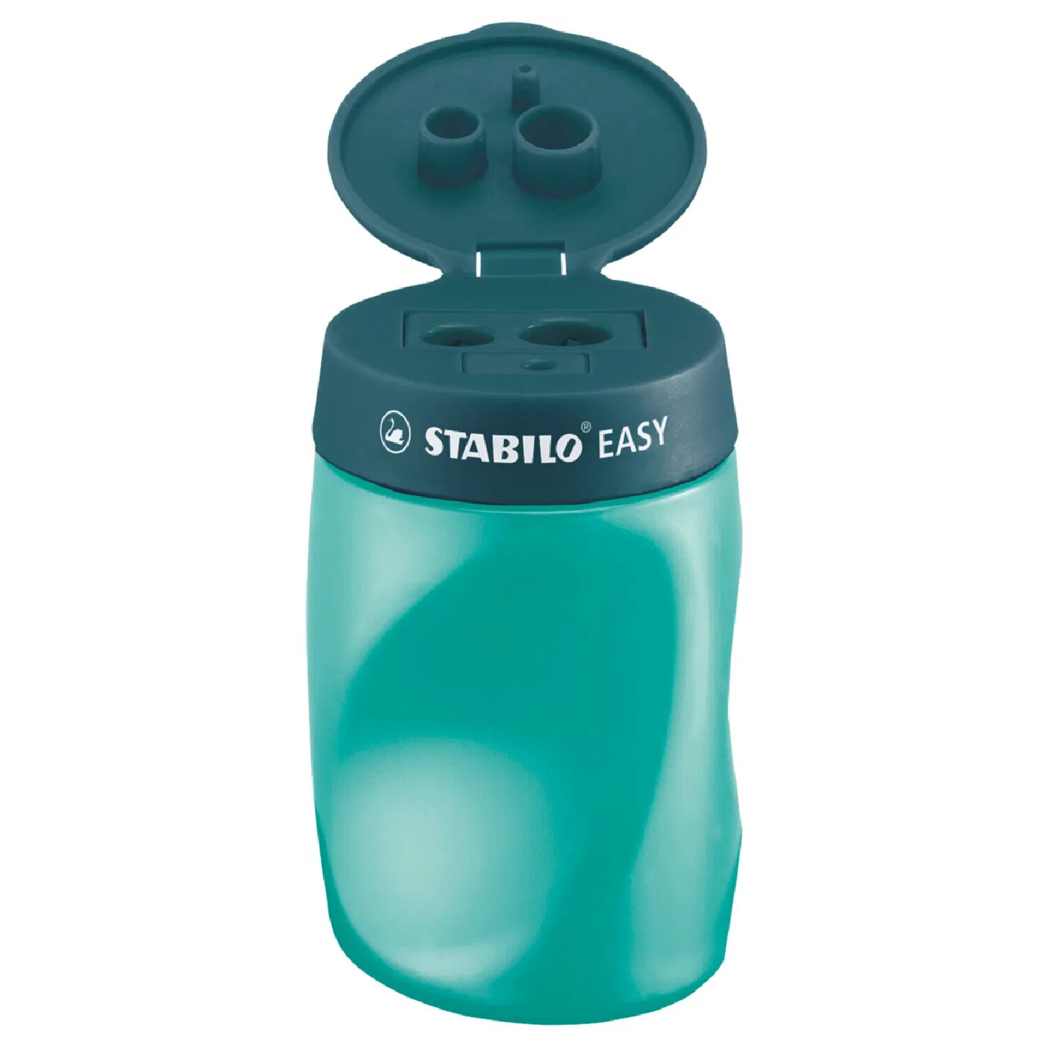 STABILO EASYsharpener, Ergonomischer Dosenspitzer f�r Rechtsh�nder, Petrol Bild 2