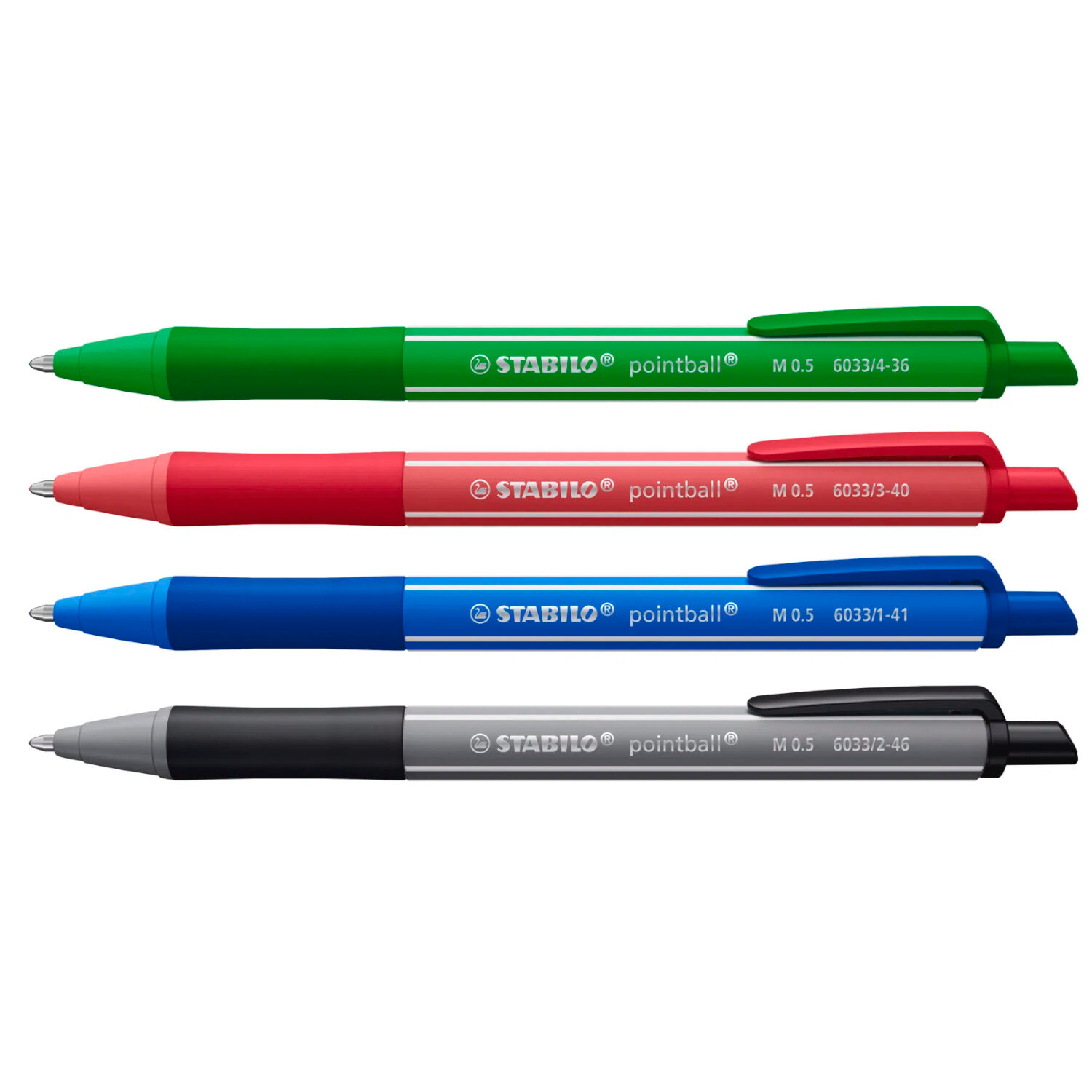 STABILO pointball colorful Kugelschreiber mit bunter Tinte, 4er Set Bild 3