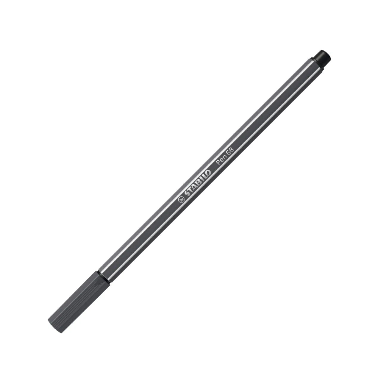 STABILO Pen 68, Premium-Filzstift, Schwarzgrau