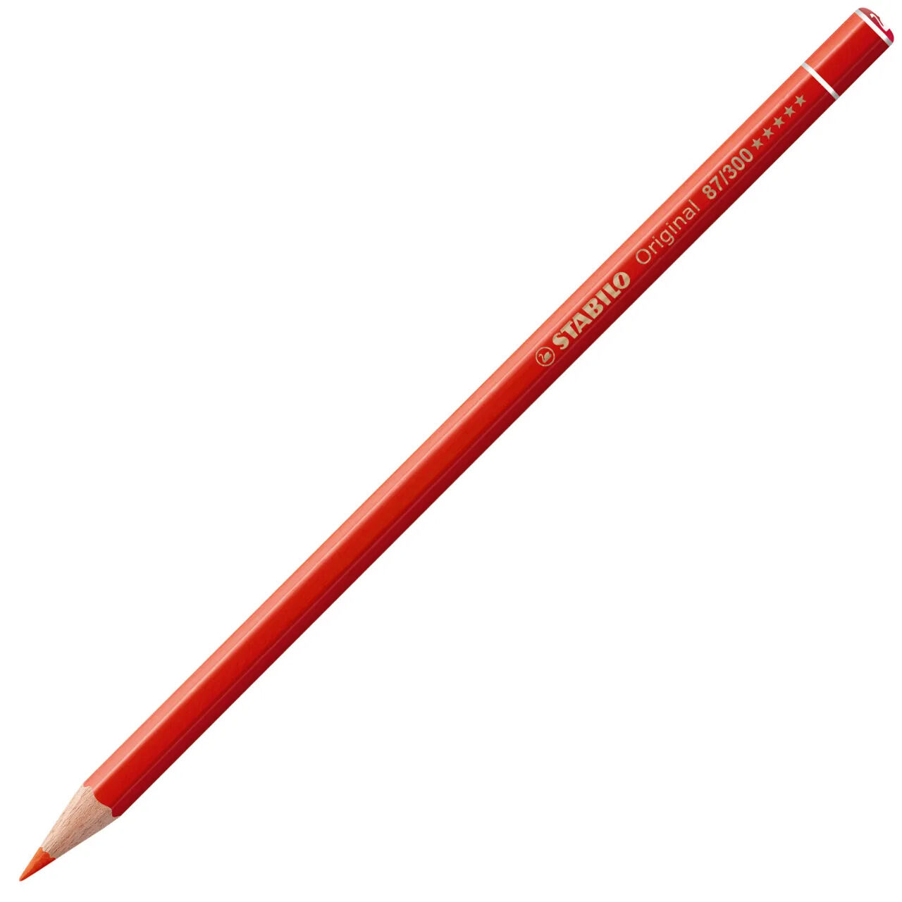 STABILO Original Premium-Buntstift, Einzelstift, Permanentrot