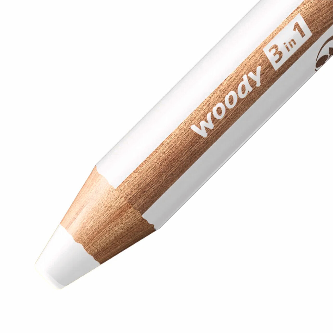 STABILO woody 3 in 1: Buntstift / Wasserfarbe / Wachsmalstift, Wei� Bild 2