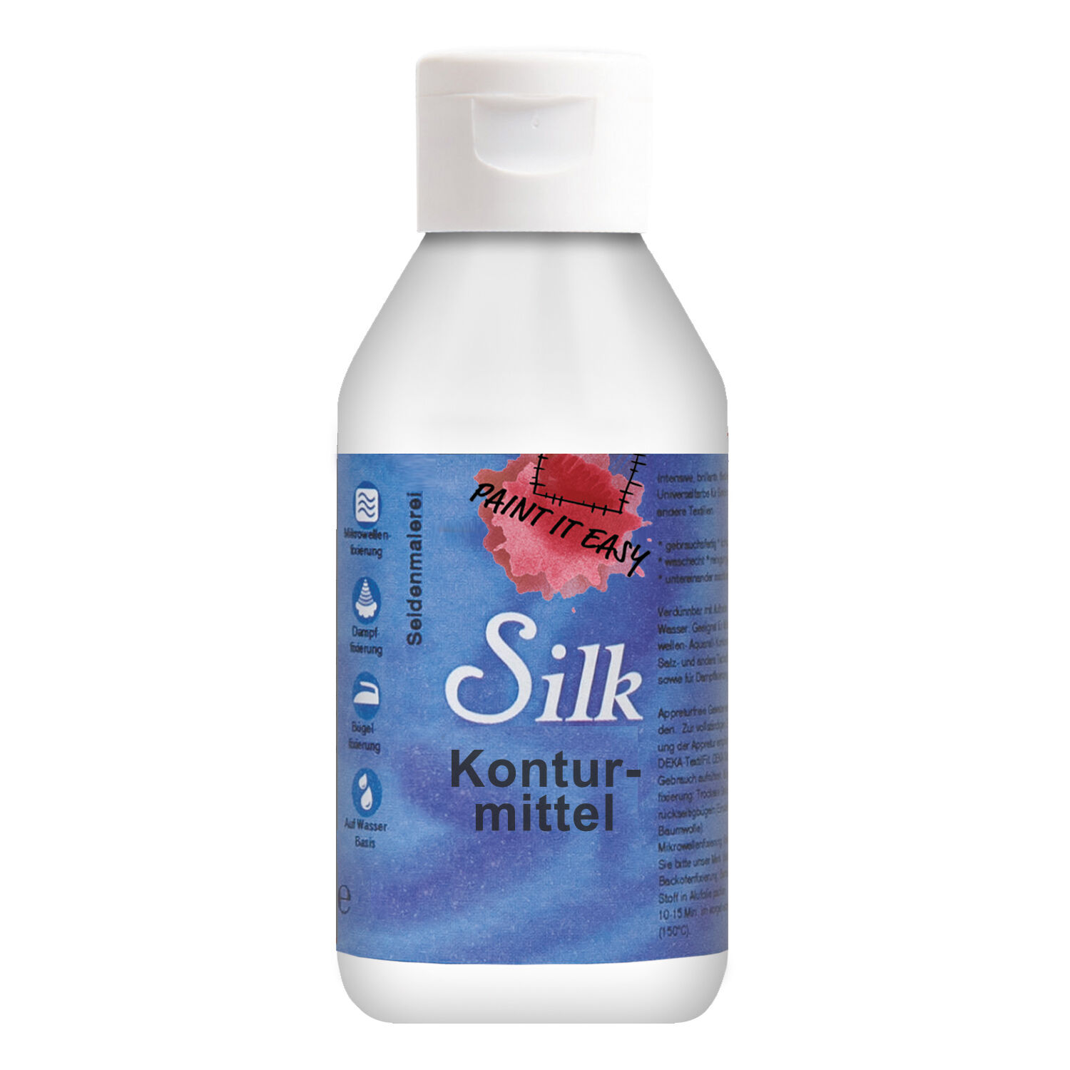 NEU PAINT IT EASY B�gelfarbe / Seidenmalfarbe/ Konturmittel, 500 ml, Farblos