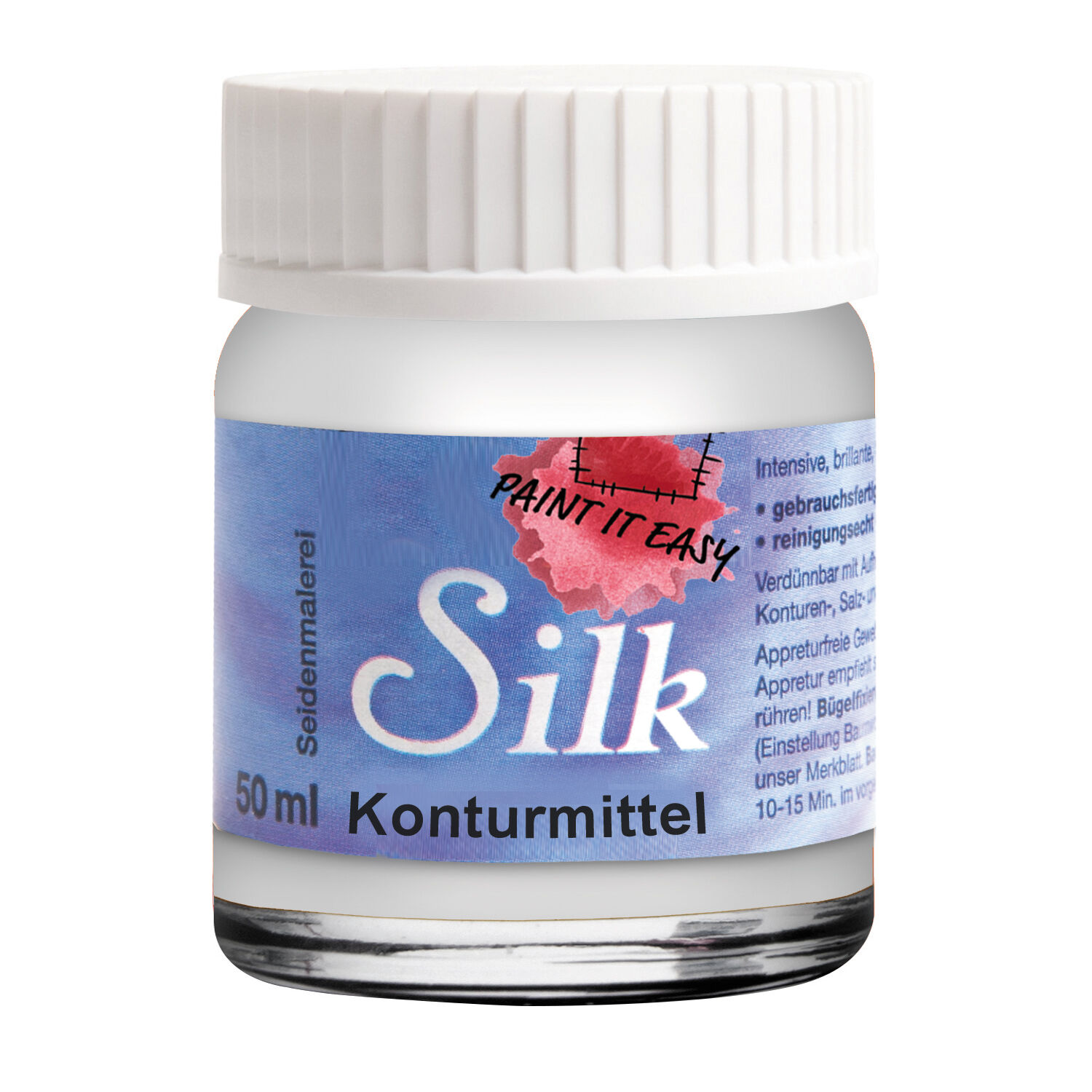 NEU PAINT IT EASY B�gelfarbe / Seidenmalfarbe/ Konturmittel, 50 ml, Farblos