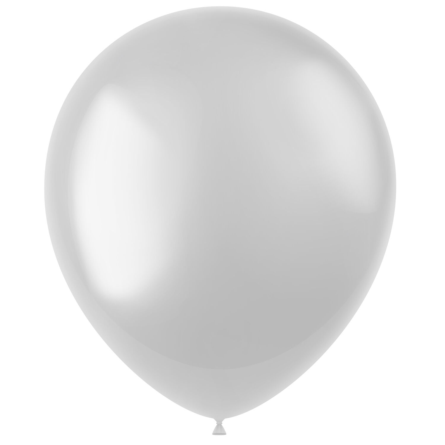 NEU Latex-Luftballons gl�nzend, 33cm, wei�, 100 St�ck, Metallic-Ballons