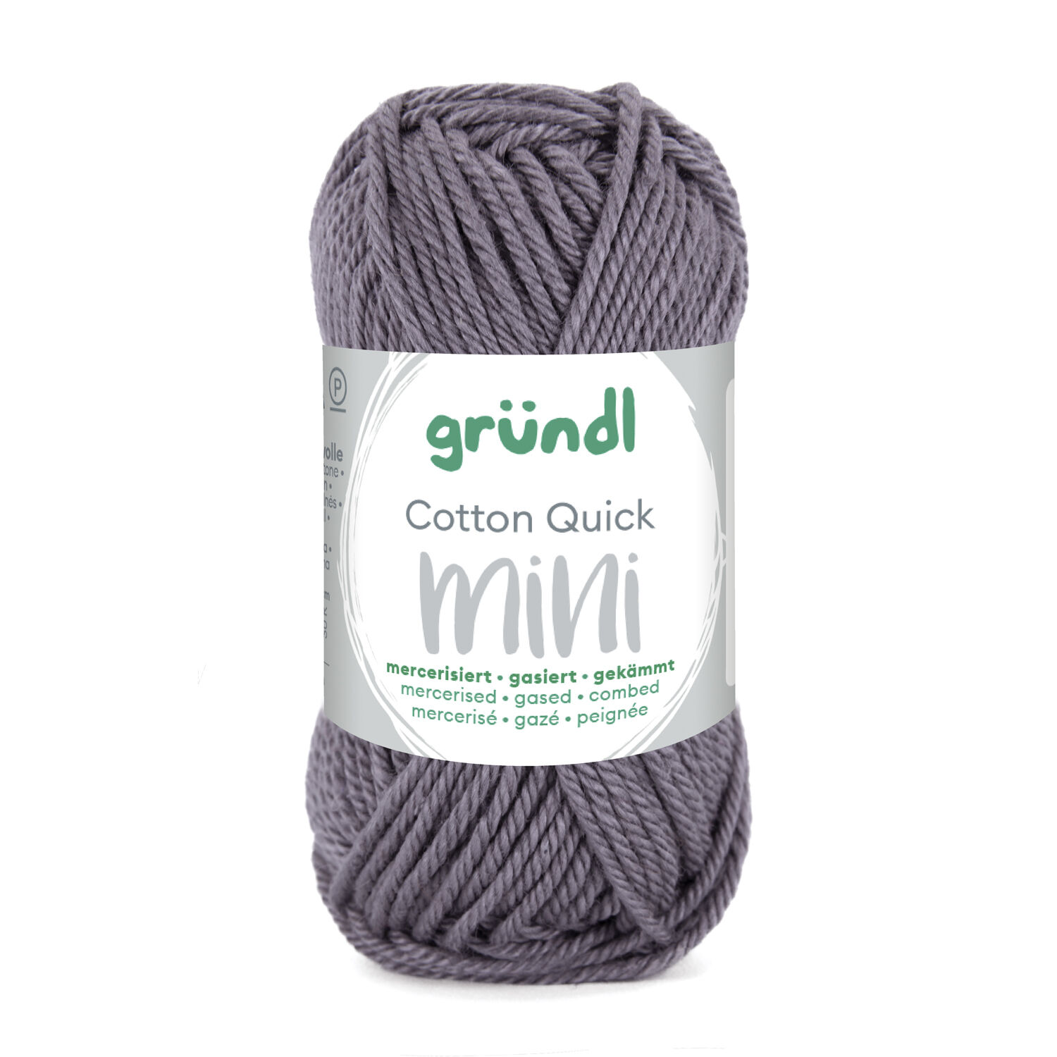 NEU Baumwollgarn / H�kelgarn, Cotton Quick Mini, 15 g, Mausgrau