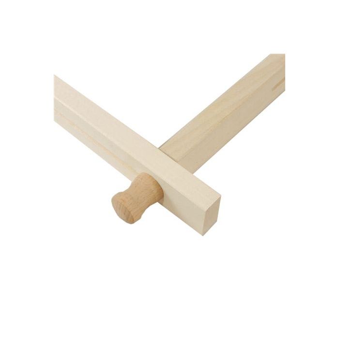 SALE Seiden-Spannrahmen 1 Ebene, 100cm, mit Holzgriffen Bild 2