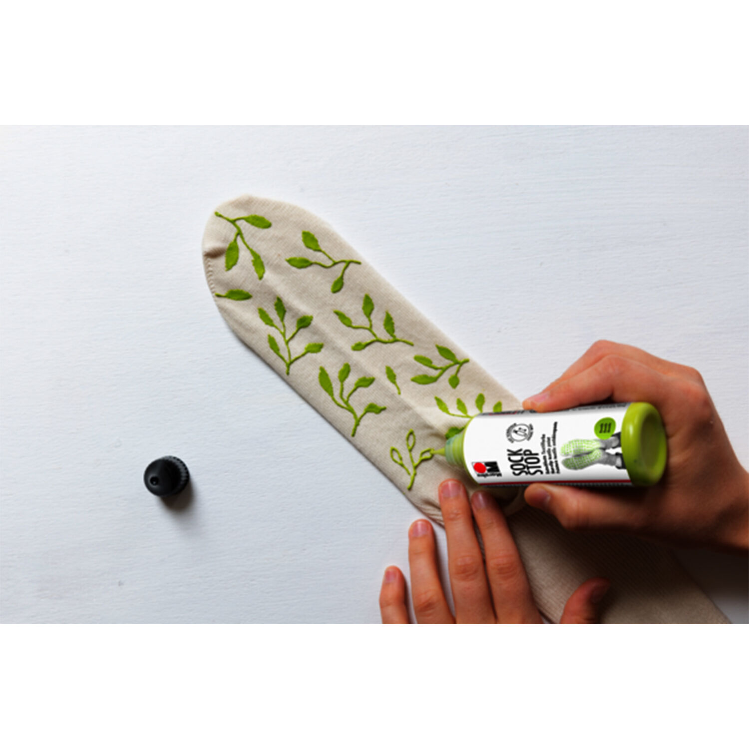 NEU Marabu Sockenstop / Sock Stop, 90 ml, Wei� Bild 4