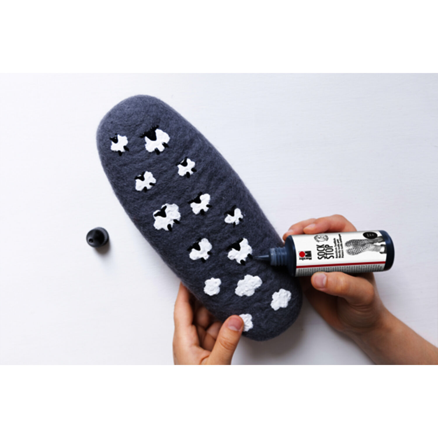NEU Marabu Sockenstop / Sock Stop, 90 ml, Wei� Bild 5