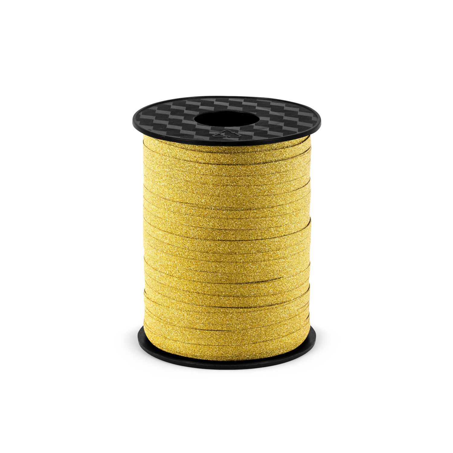 Kunststoffband - Glitzer-Gold, Breite 5mm, L�nge 225m