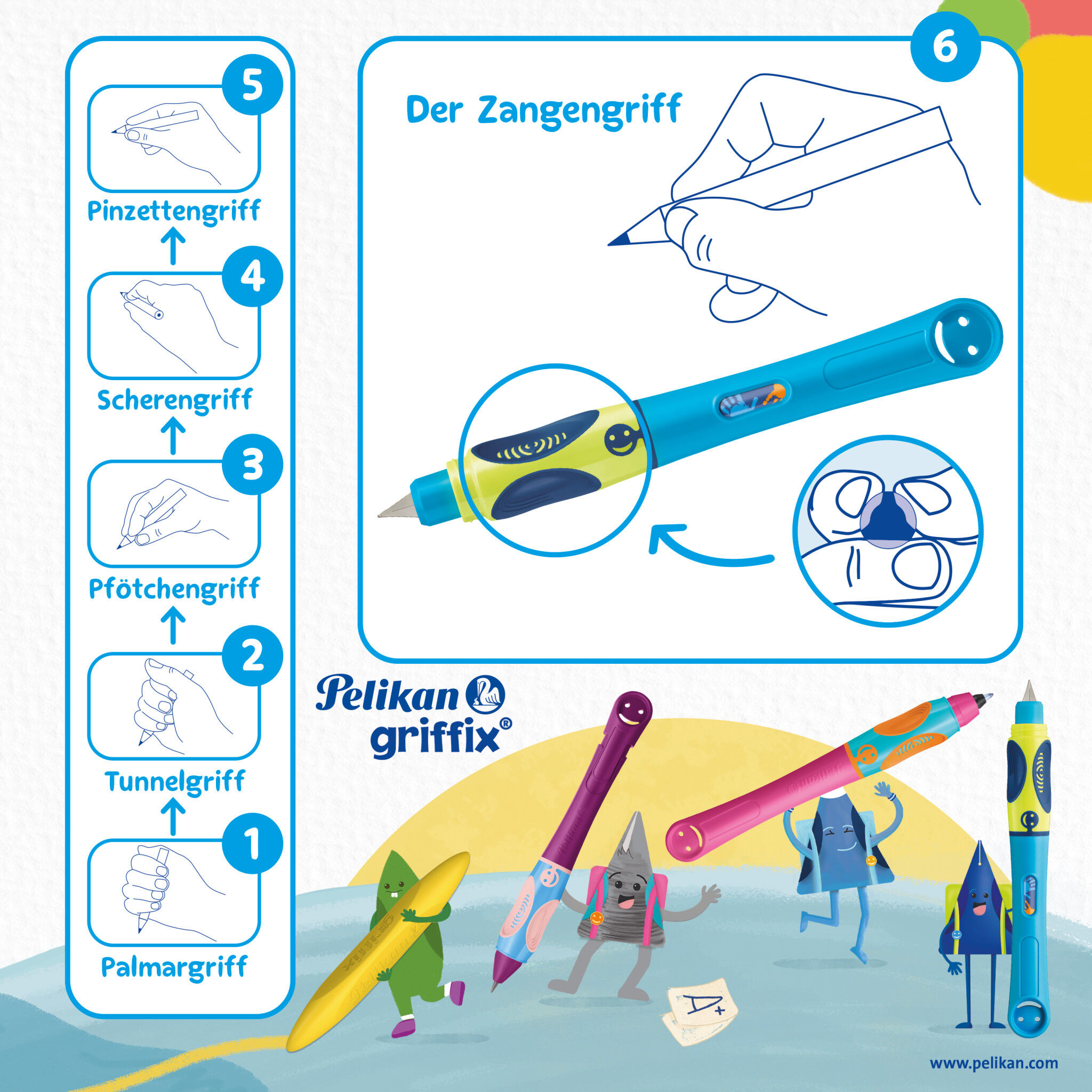 SALE Pelikan Griffix Druckbleistift f�r Linksh�nder, Berry, HB Bild 2