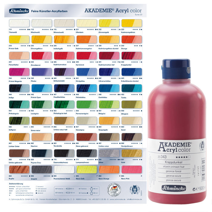 Akademie-Acryl 500ml, Titanwei� Bild 3