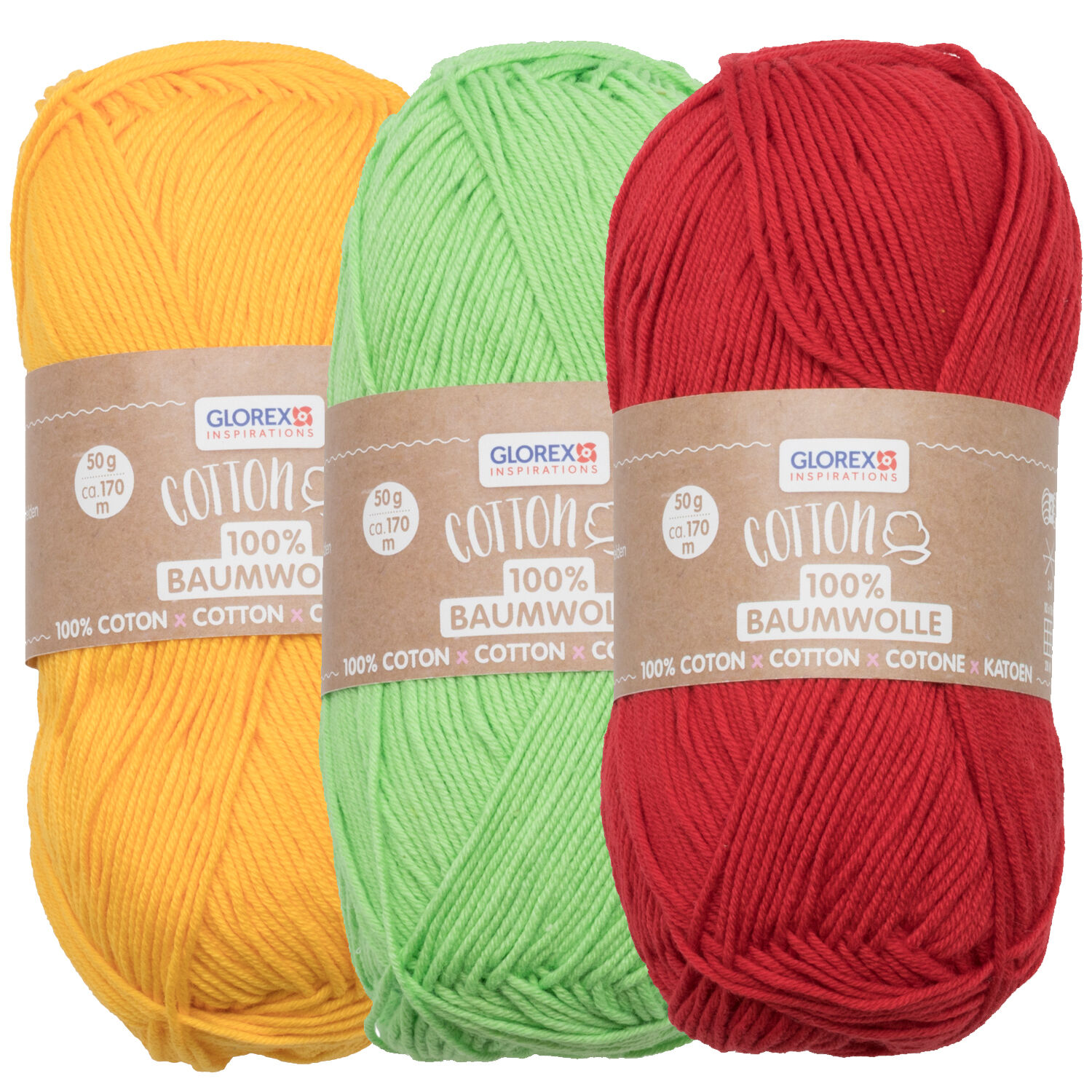 NEU Baumwolle 100% Cotton, 50g wei� Bild 5